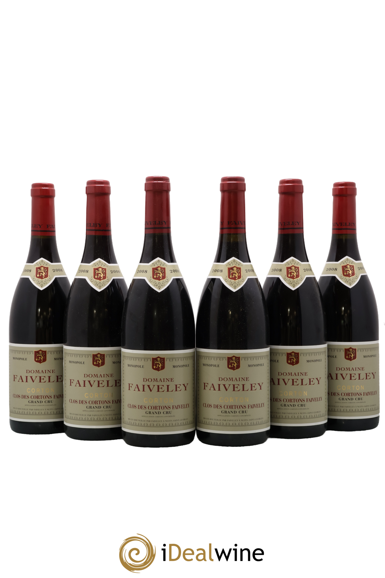 Corton Grand Cru Clos des Cortons Faiveley 2008 - Lote de 6 botellas - 0
