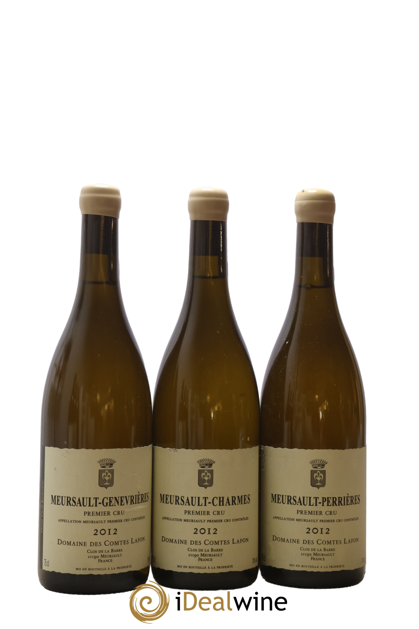 Meursault 1er Cru Caisse Prestige 6 Climats Comtes Lafon (Domaine des)  2012 - Lot de 6 bouteilles - 1
