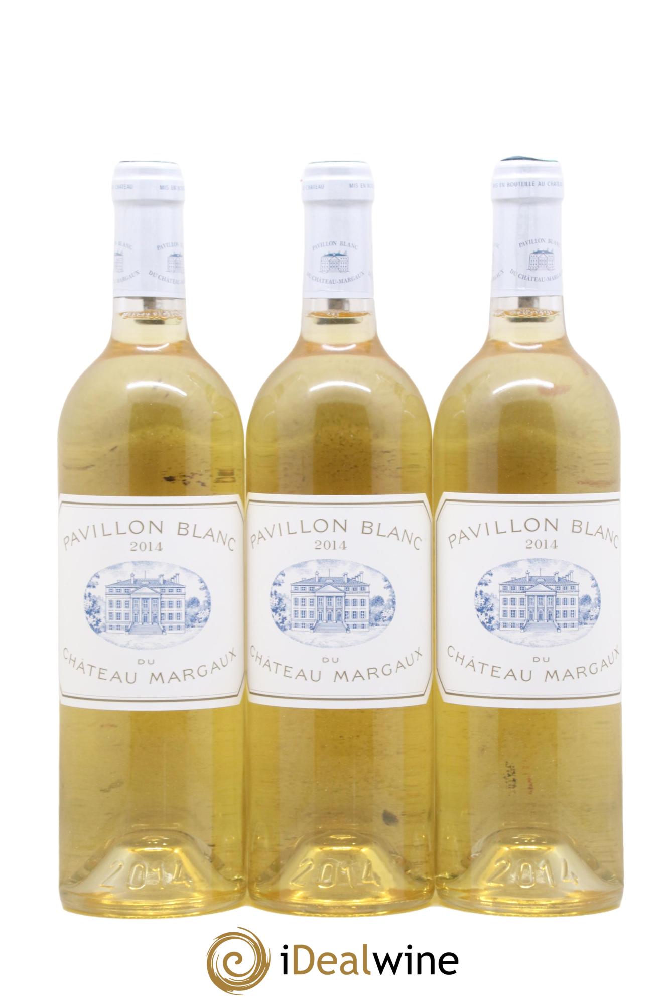 Pavillon Blanc du Château Margaux 2014 - Lot of 3 bottles - 0