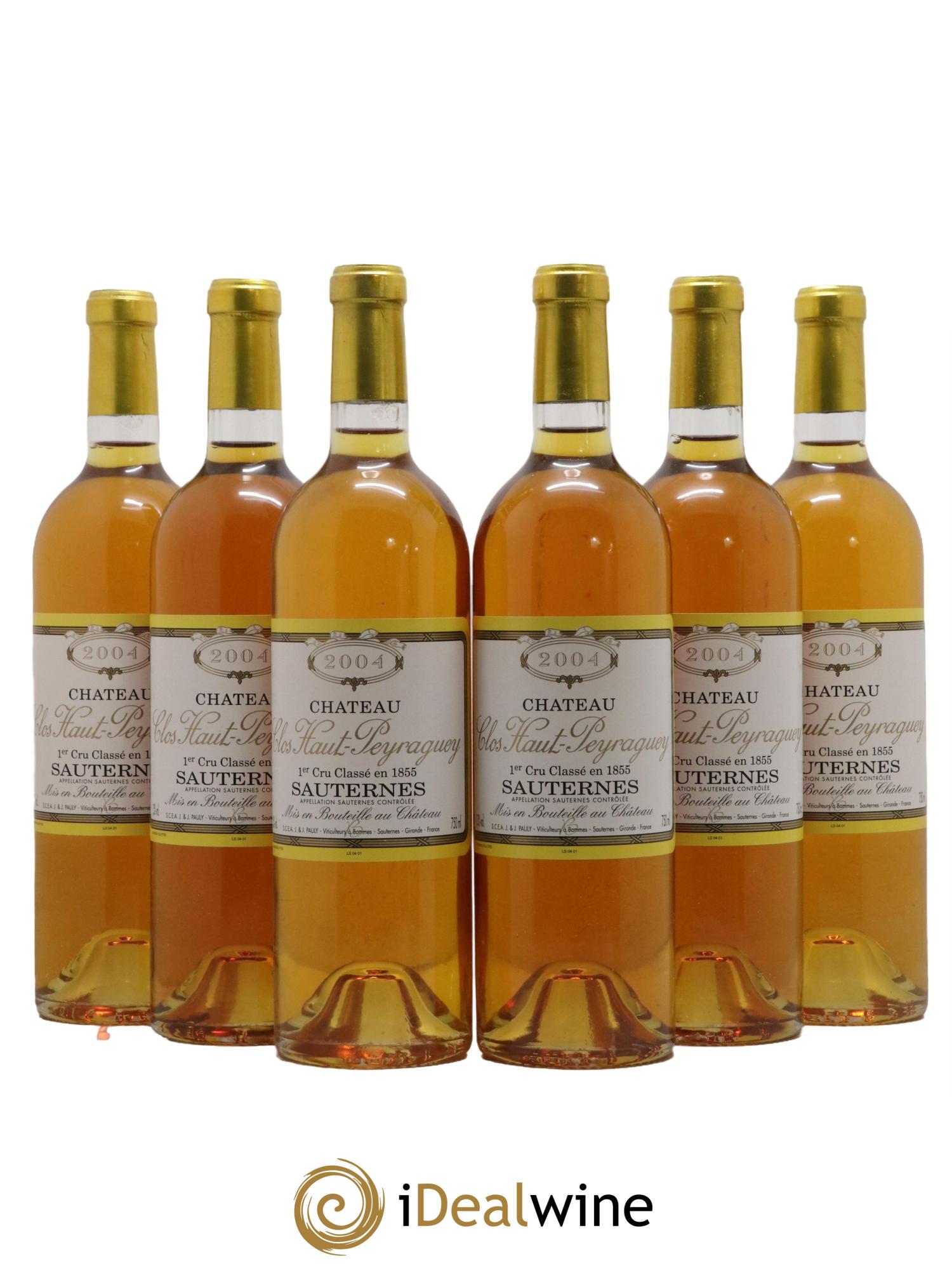 Clos Haut-Peyraguey 1er Grand Cru Classé 2004 - Lot of 6 bottles - 0