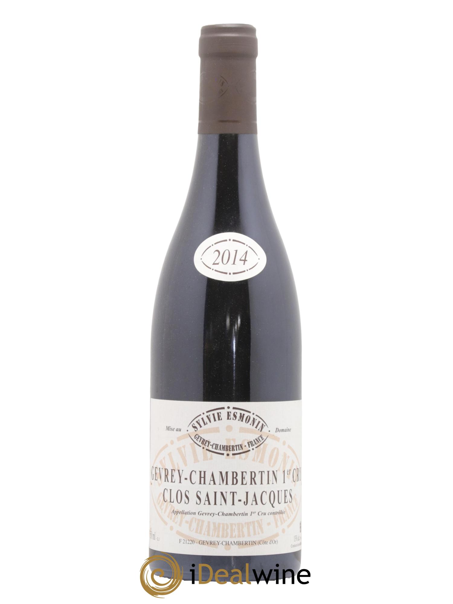 Gevrey-Chambertin 1er Cru Clos Saint Jacques Sylvie Esmonin 2014 - Lot de 1 bouteille - 0