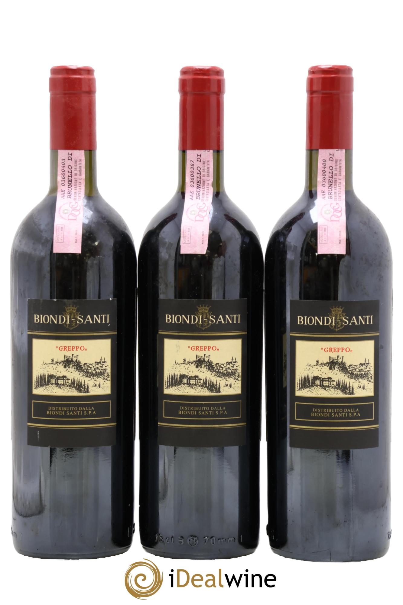 Brunello di Montalcino DOCG Biondi-Santi Tenuta Greppo 1998 - Posten von 3 Flaschen - 1