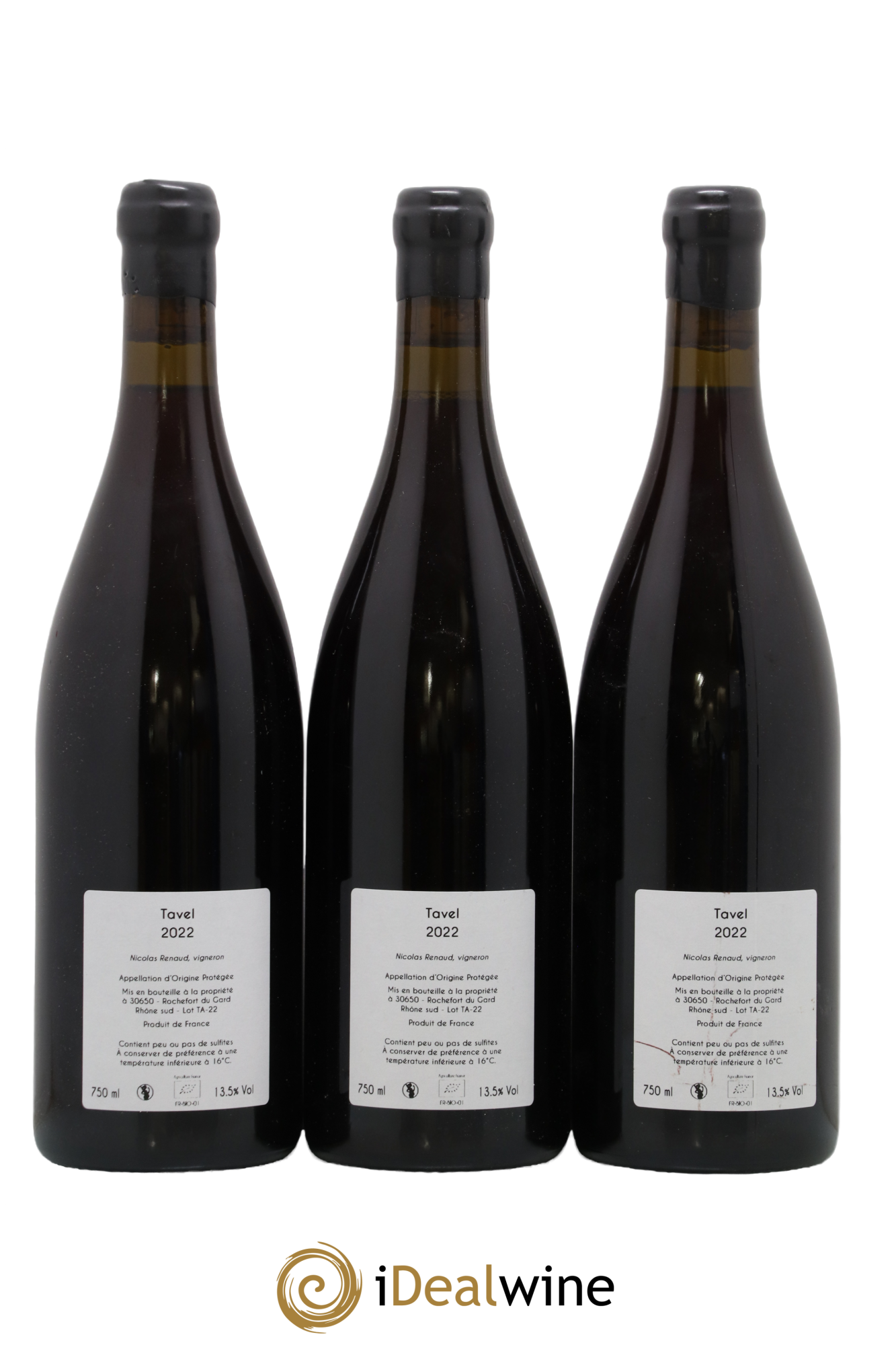 Tavel Clos des Grillons 2022 - Lot of 3 bottles - 1
