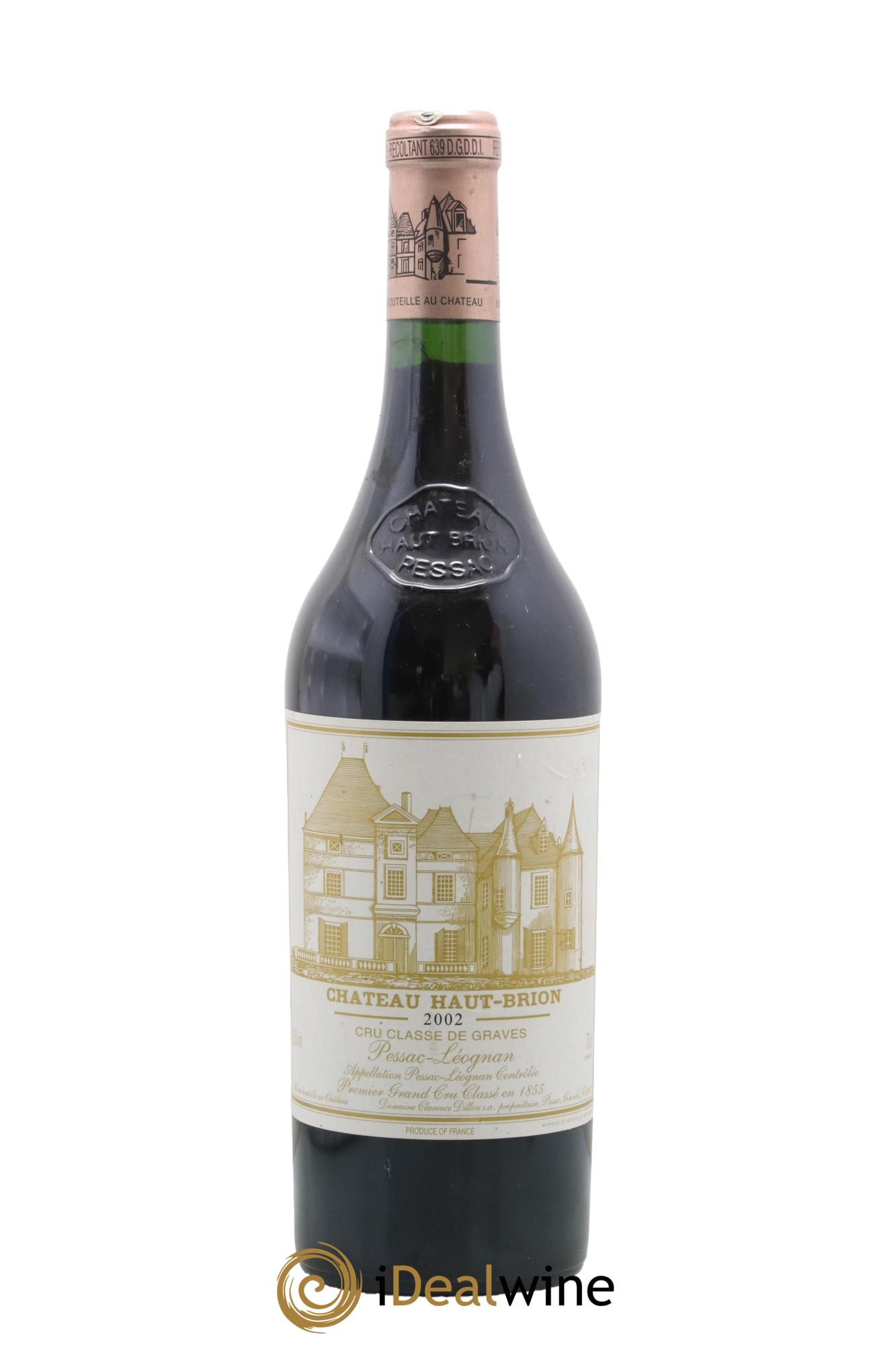 Château Haut Brion 1er Grand Cru Classé 2002 - Lot de 1 bouteille - 0