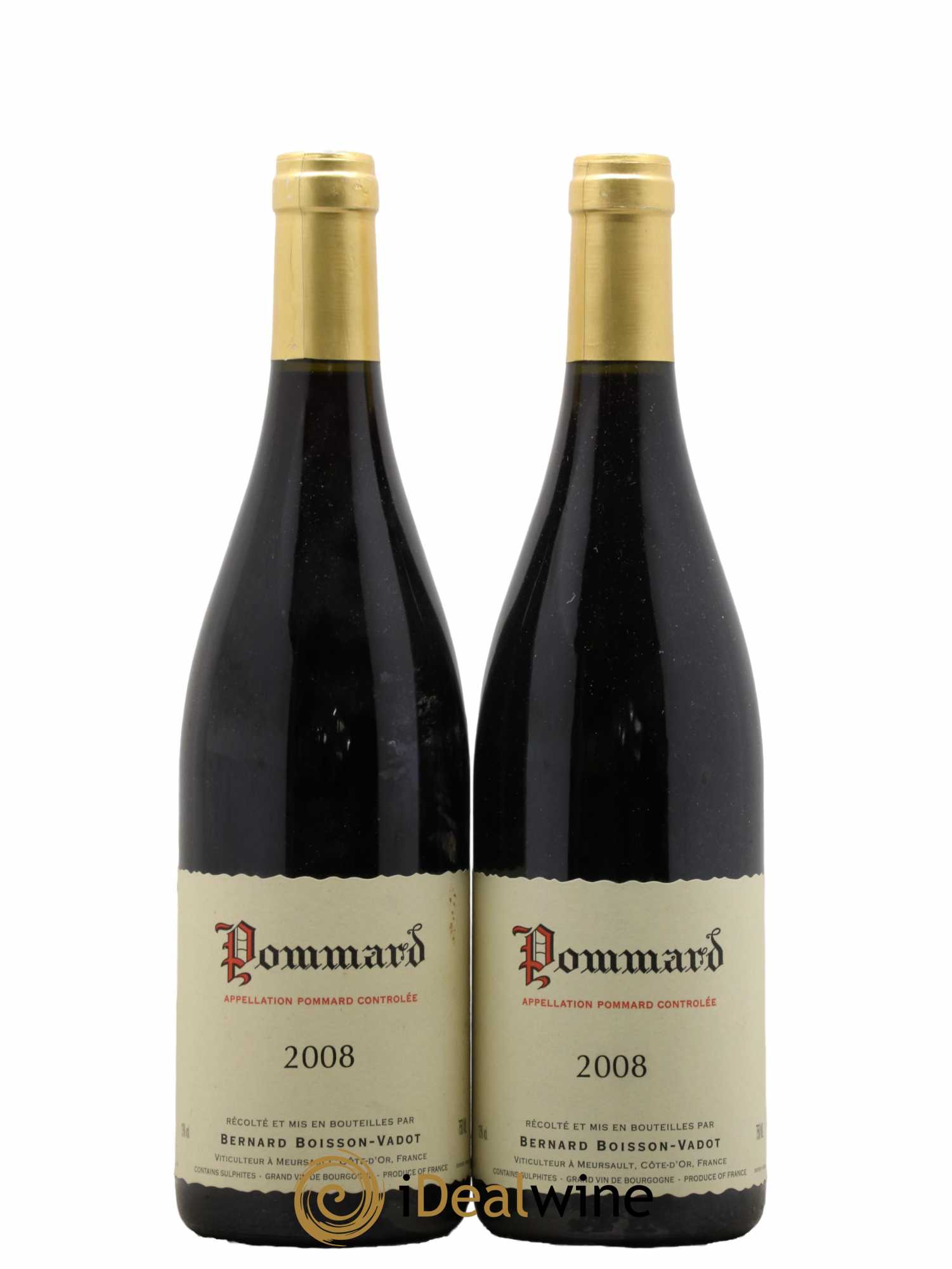 Pommard Domaine Boisson Vadot 2008 - Lot de 2 bouteilles - 0