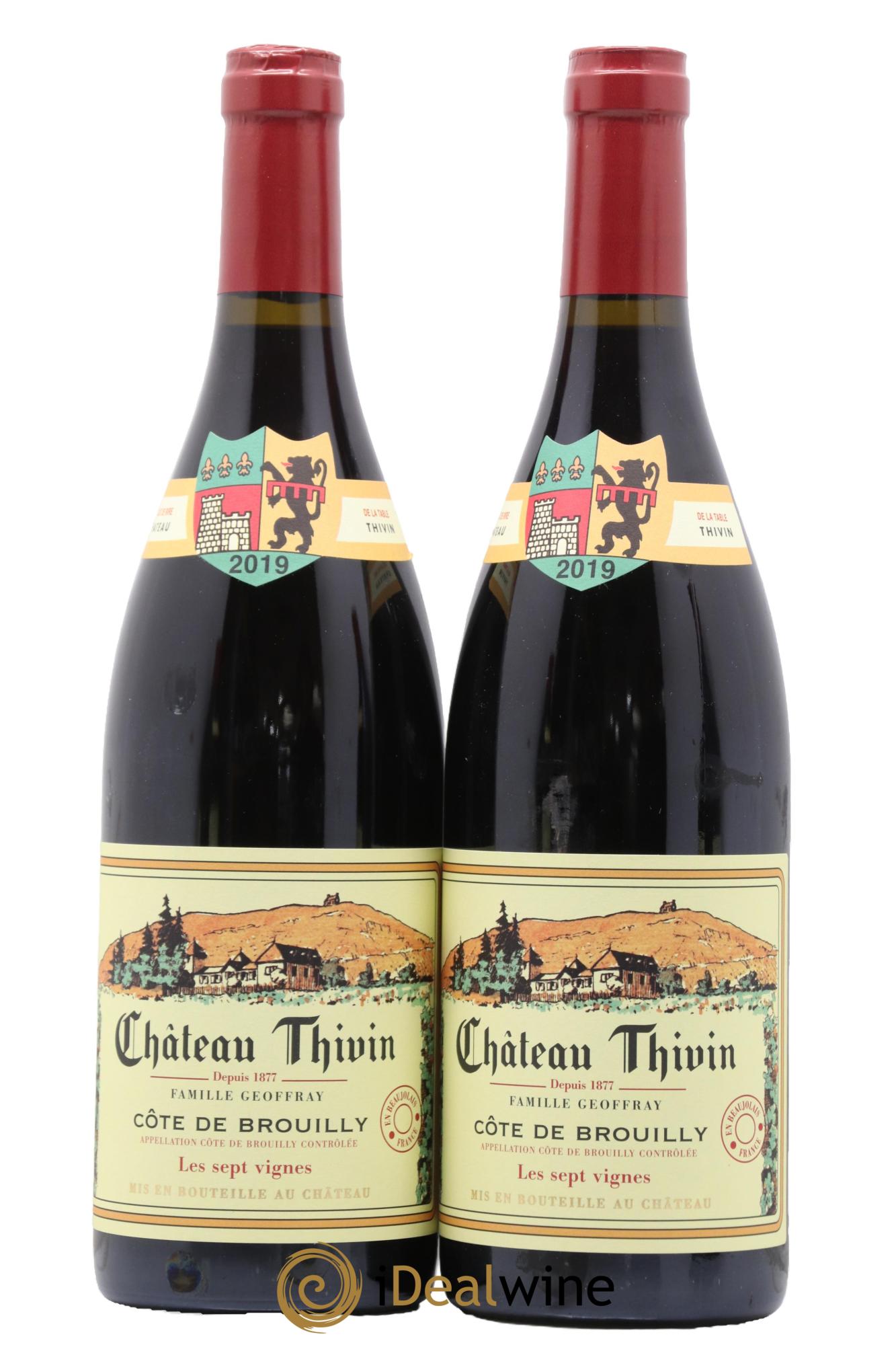 Côte de Brouilly Les 7 Vignes Château Thivin 2019 - Lot de 2 bouteilles - 0