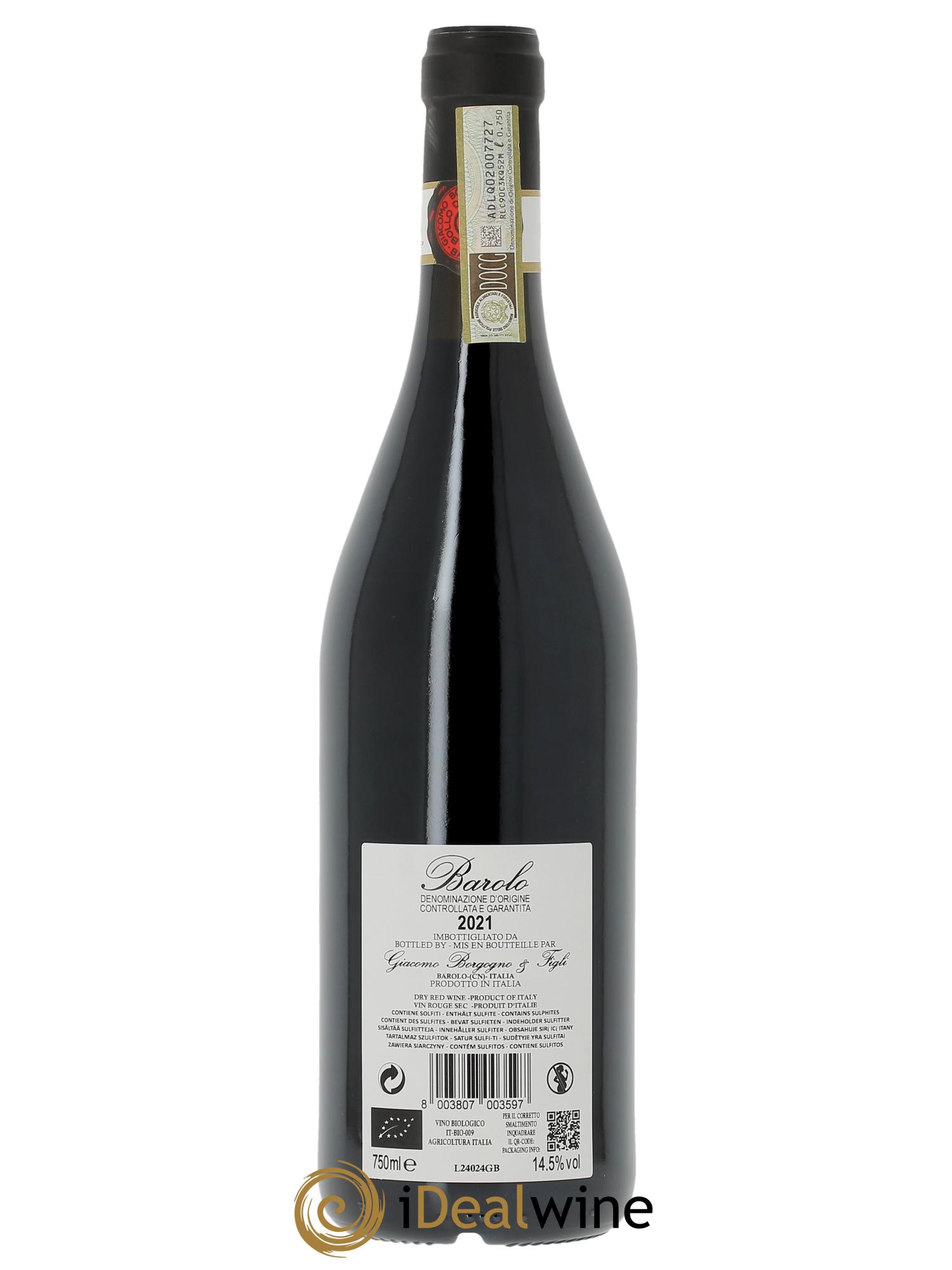 Barolo DOCG Giacomo Borgogno  2021 - Posten von 1 Flasche - 1