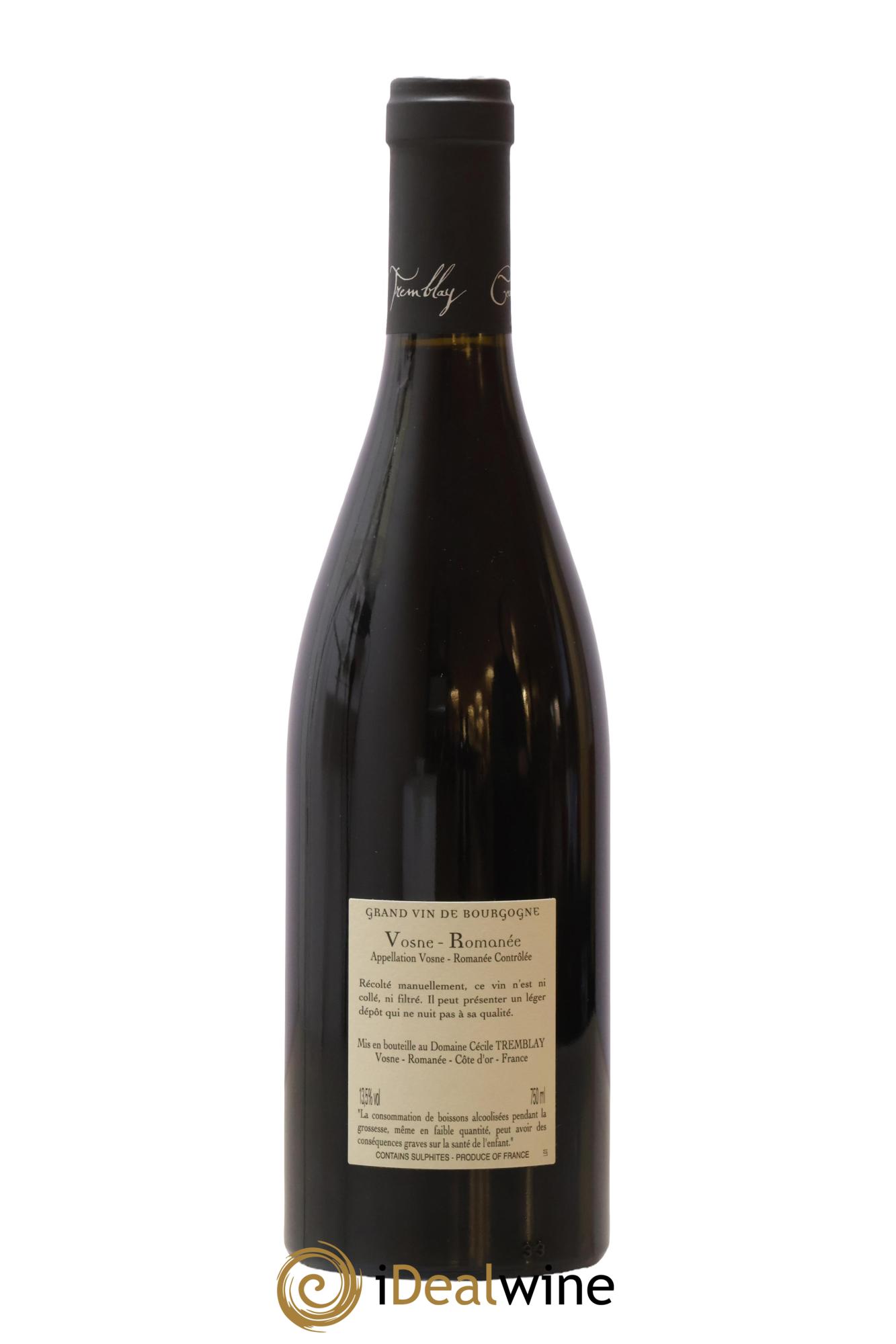 Vosne-Romanée Vieilles Vignes Cécile Tremblay 2018 - Lot de 1 bouteille - 1