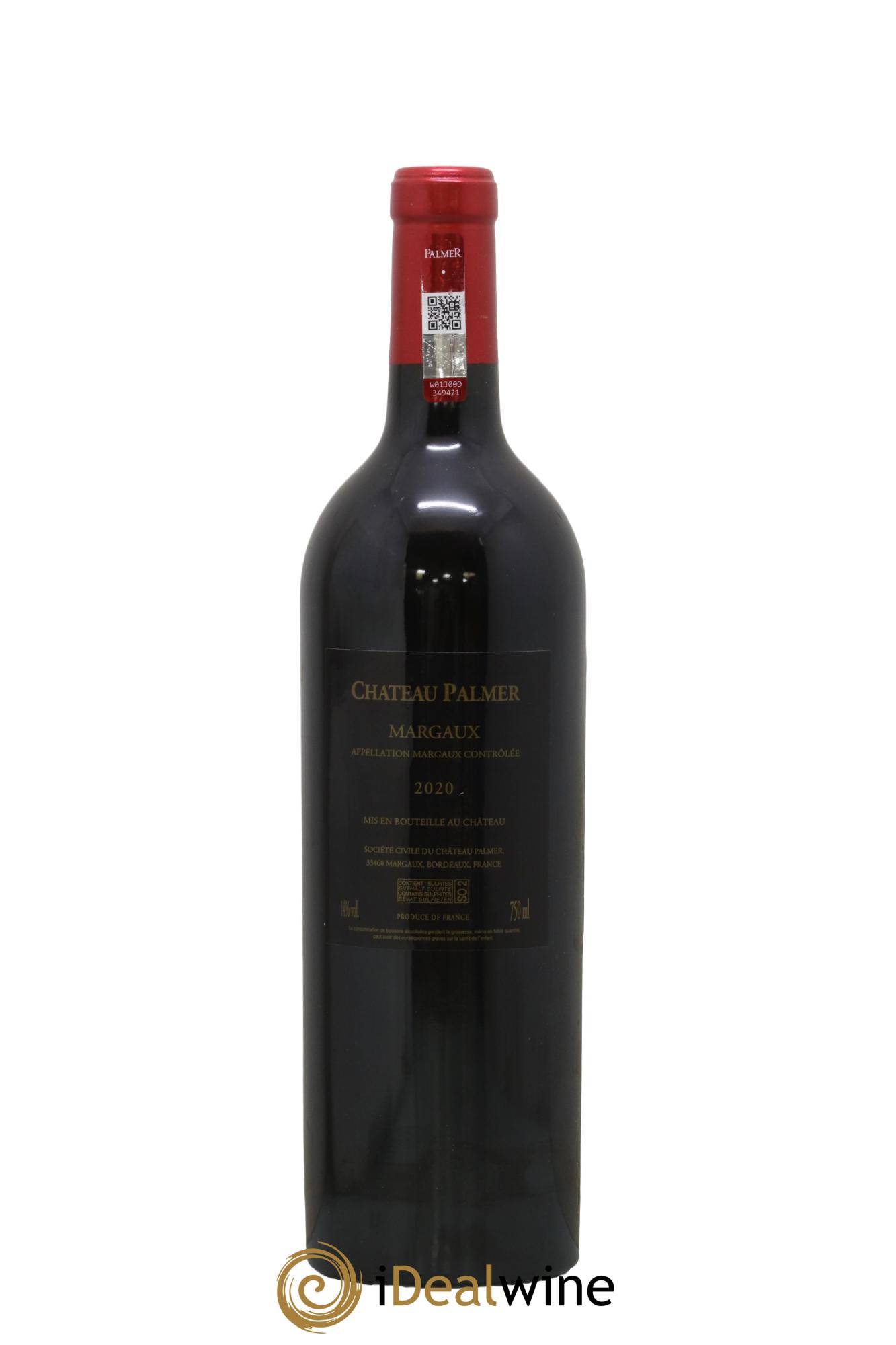 Château Palmer 3ème Grand Cru Classé  2020 - Posten von 1 Flasche - 1
