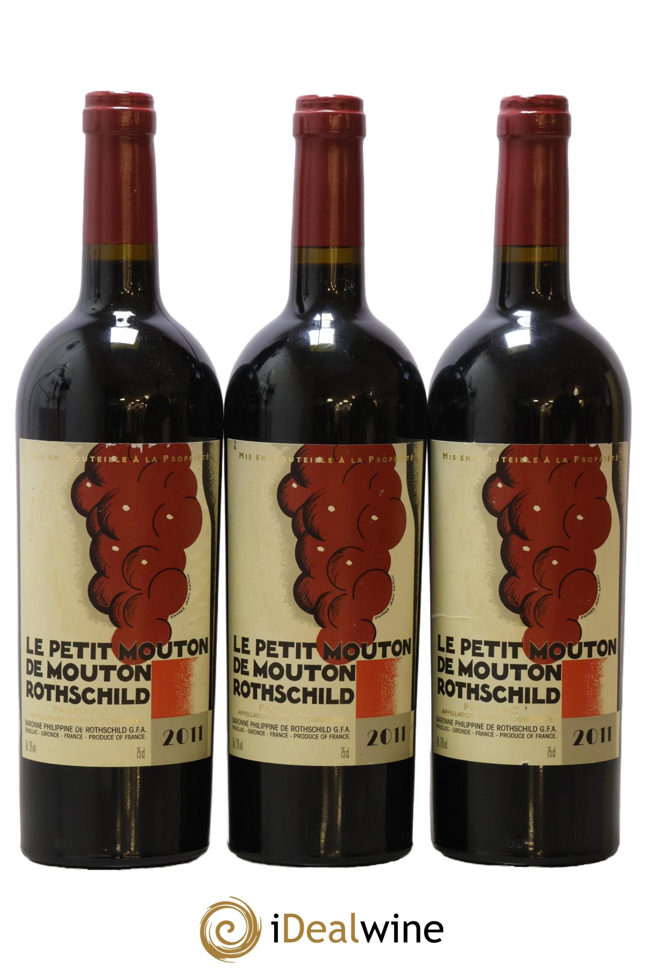 Petit Mouton Second Vin 2011 - Lot de 3 bouteilles - 0