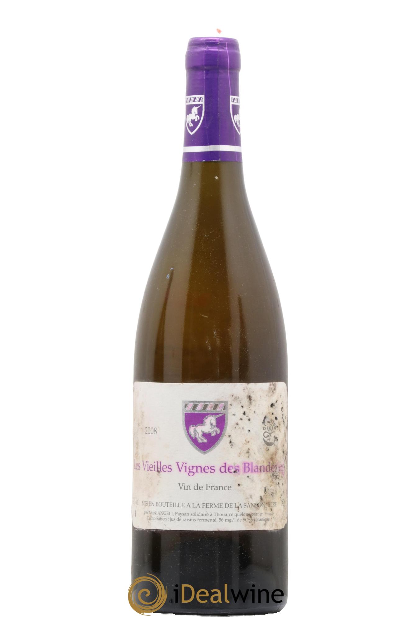 Vin de France Les Vieilles Vignes des Blanderies Mark Angeli (Domaine) - Ferme de la Sansonnière 2008 - Lot de 1 bouteille - 0