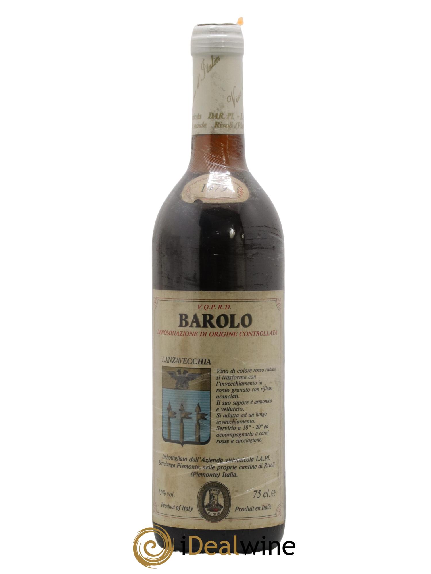 Barolo Lanzavecchia 1979 - Posten von 1 Flasche - 0