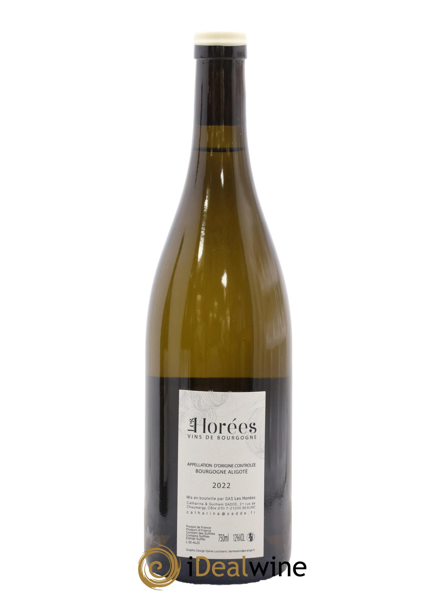 Bourgogne Aligoté En Coulezain Les Horées 2022 - Lot de 1 bouteille - 1