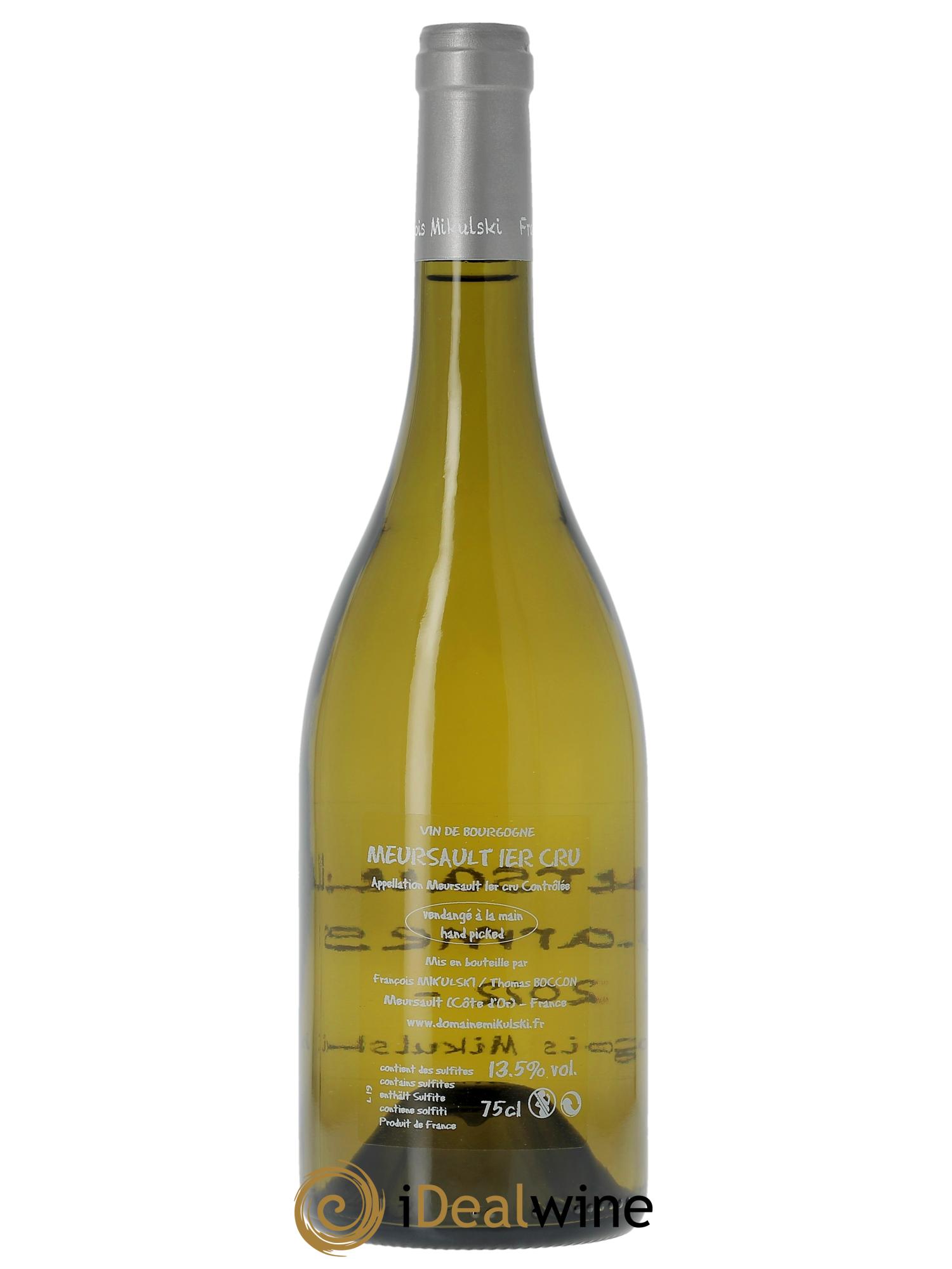 Meursault 1er Cru Charmes François Mikulski 2022 - Lot de 1 bouteille - 1