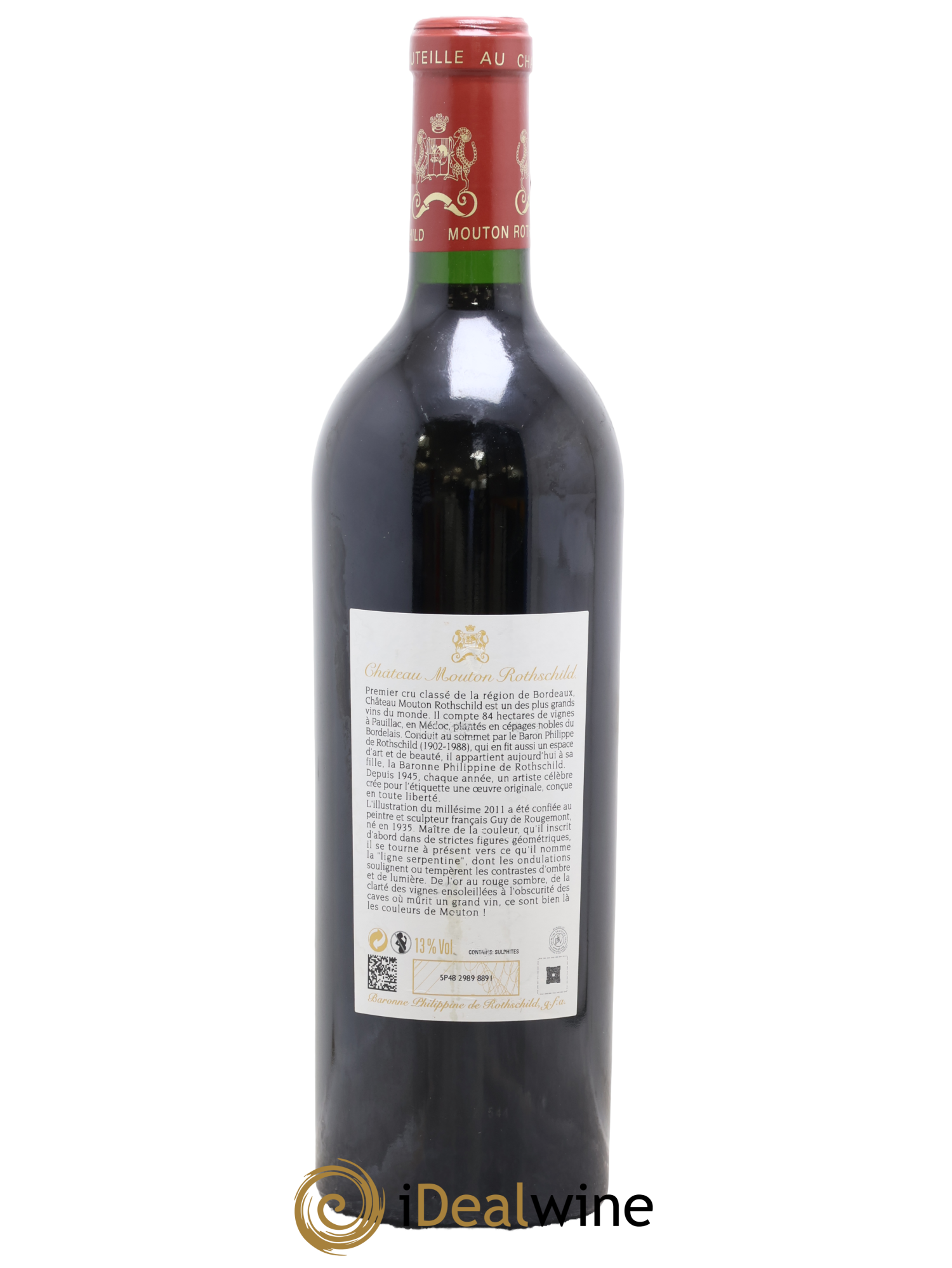 Château Mouton Rothschild 1er Grand Cru Classé 2011 - Lot de 1 bouteille - 1