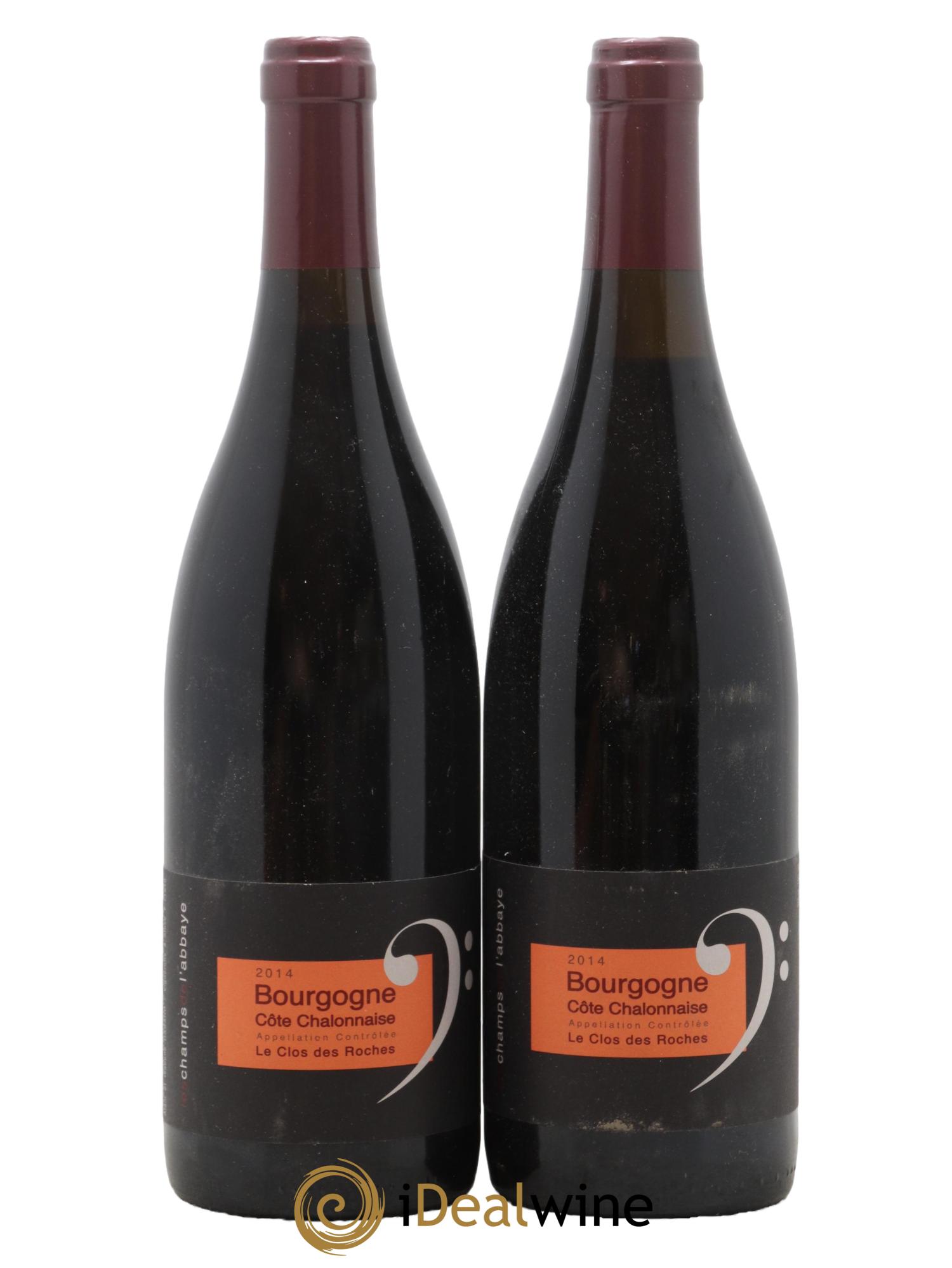 Bourgogne Cote Chalonnaise Le Clos des Roches Domaine Les Champs de l Abbaye 2014 - Posten von 2 Flaschen - 0