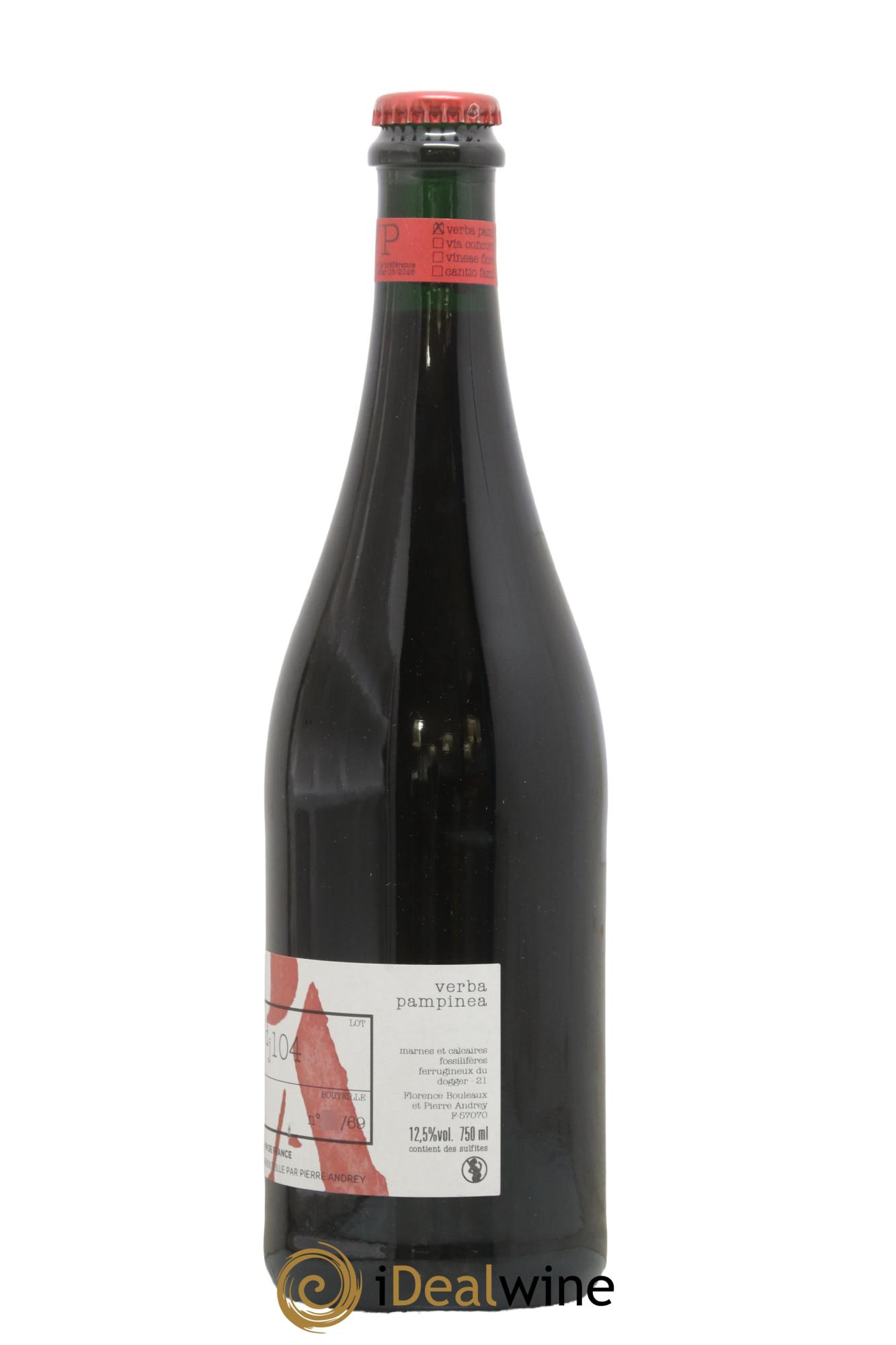 Vin de France Verba Pampinea Pinot Noir Florence Bouleaux et Pierre Andrey 2020 - Lotto di 1 bottiglia - 1