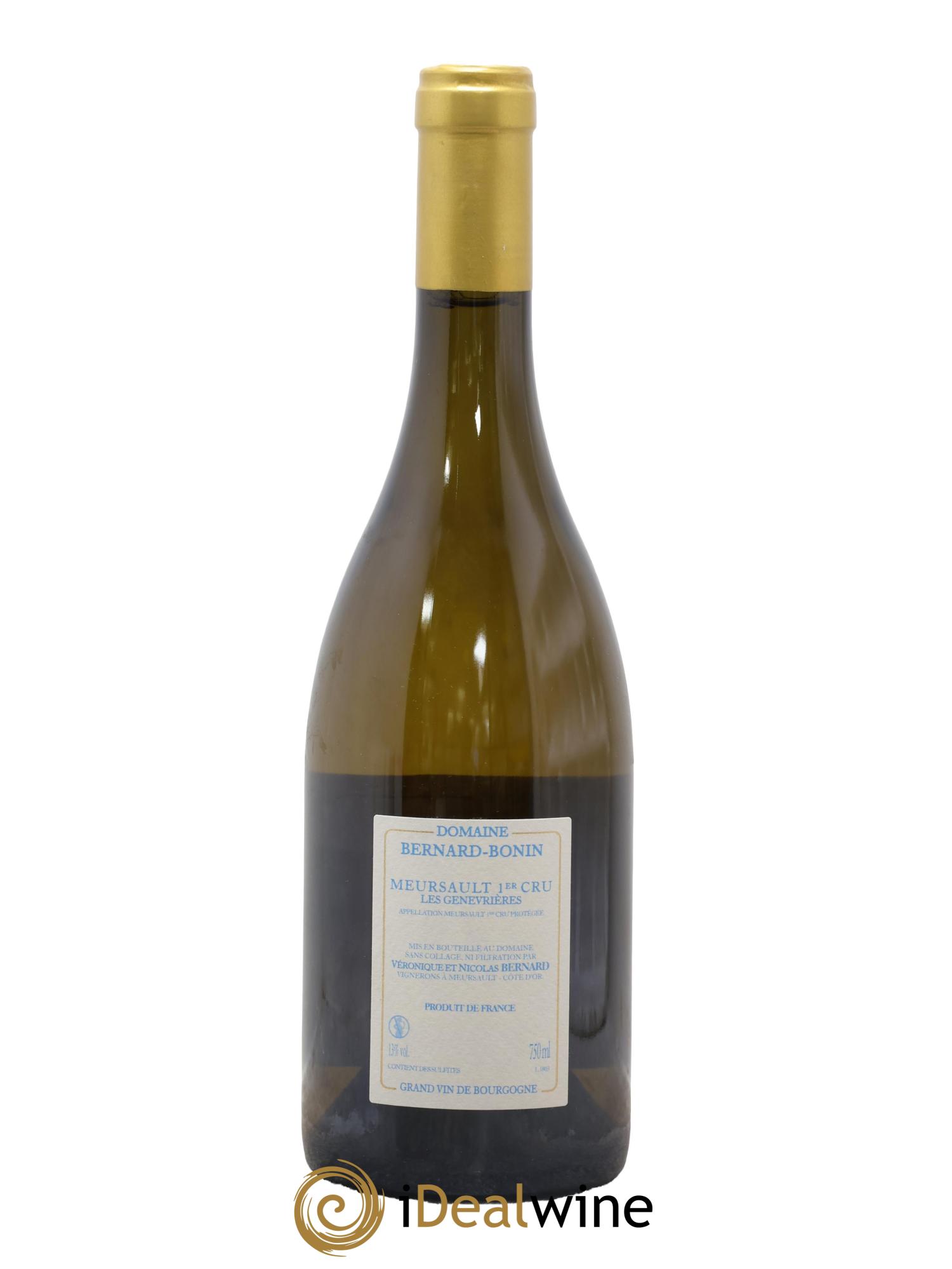 Meursault 1er Cru Les Genevrières Bernard Bonin 2018 - Lot of 1 bottle - 1