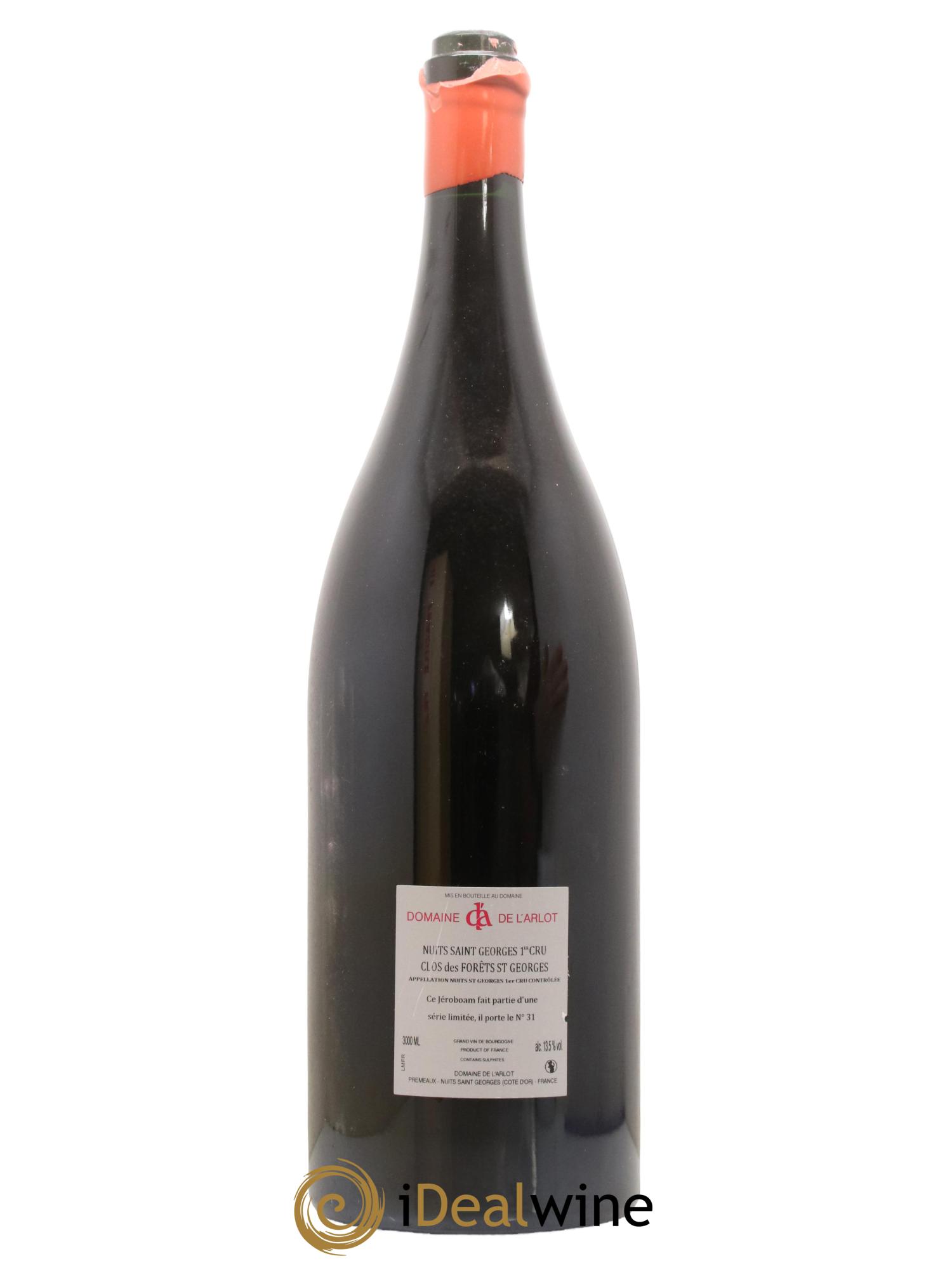 Nuits-Saint-Georges 1er Cru Clos des Forêts Saint-Georges Domaine de l'Arlot 2011 - Lot de 1 double magnum - 2