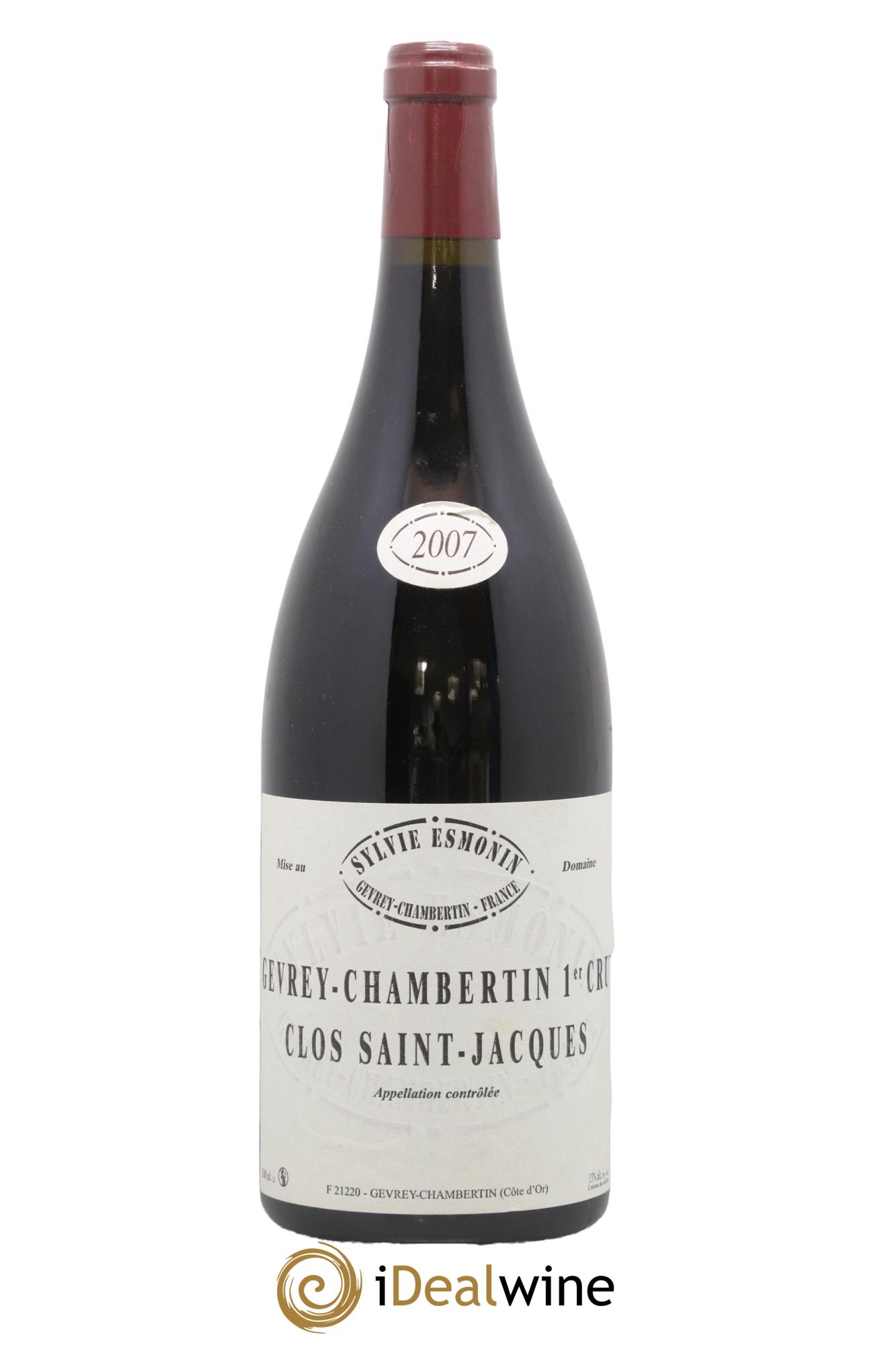 Gevrey-Chambertin 1er Cru Clos Saint Jacques Sylvie Esmonin 2007 - Lot de 1 magnum - 0