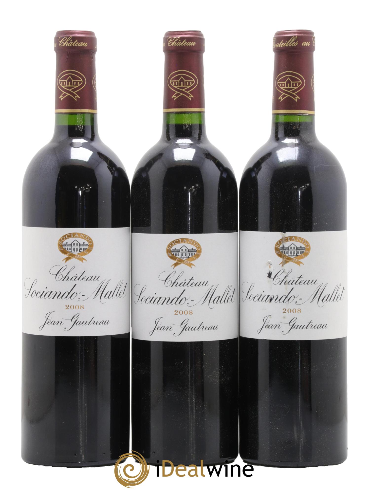 Château Sociando Mallet 2008 - Posten von 12 Flaschen - 2