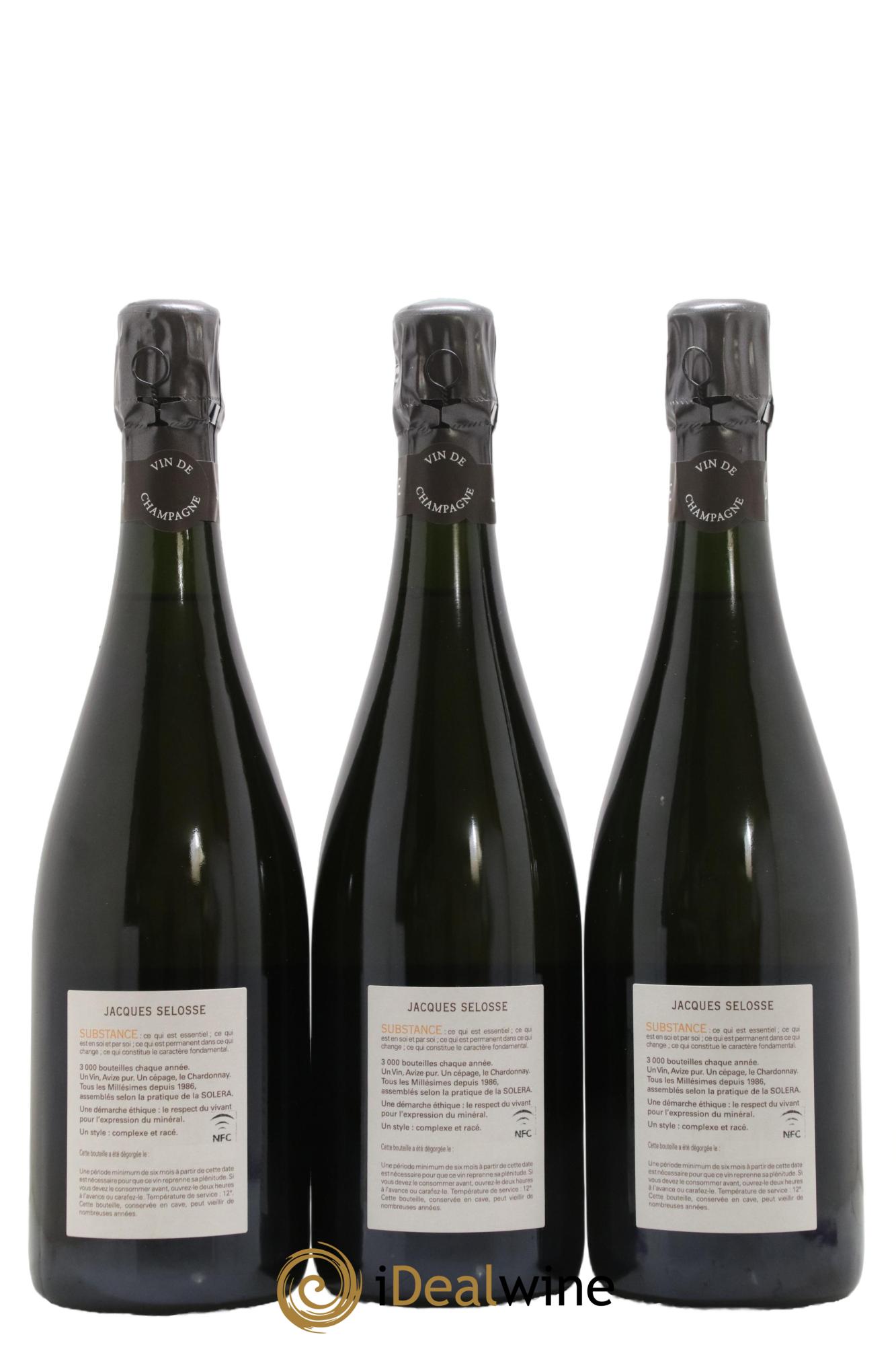 Substance Jacques Selosse - Lot de 3 bouteilles - 1