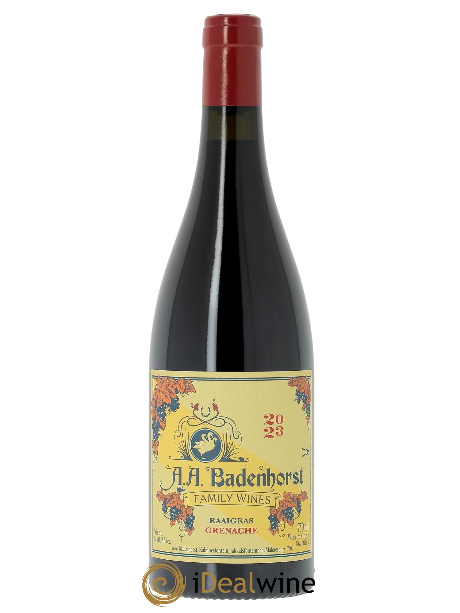 Swartland AA. Badenhorst Family Wines Raaigras Grenache 2023 - Lot de 1 bouteille - 0