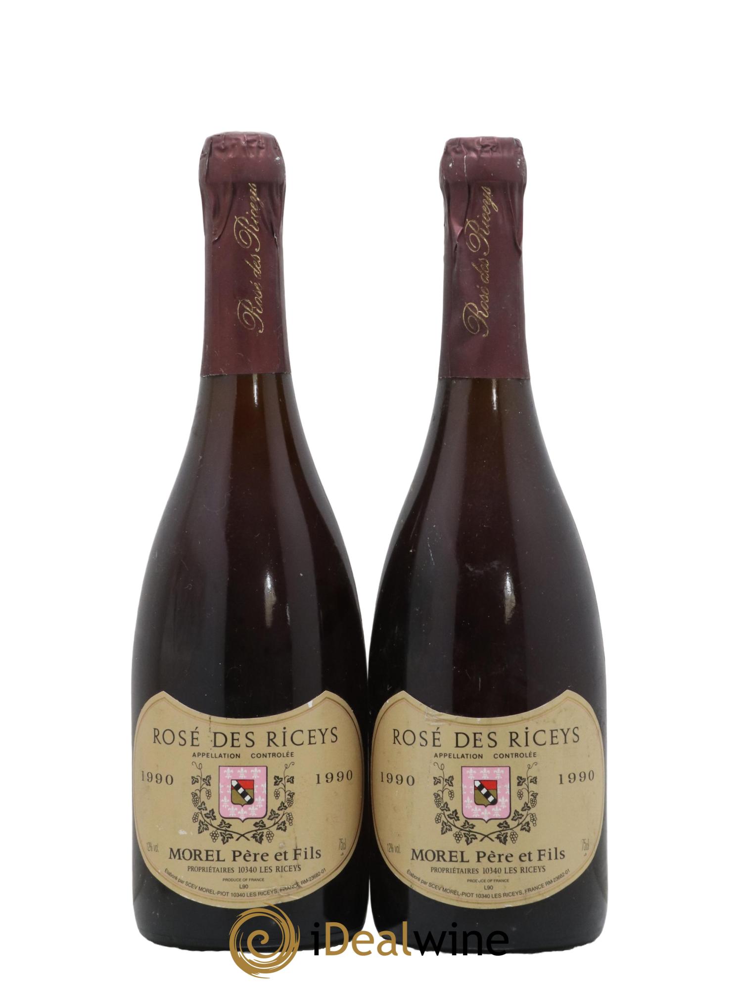 Rosé des Riceys Domaine Morel 1990 - Lot de 2 bouteilles - 0