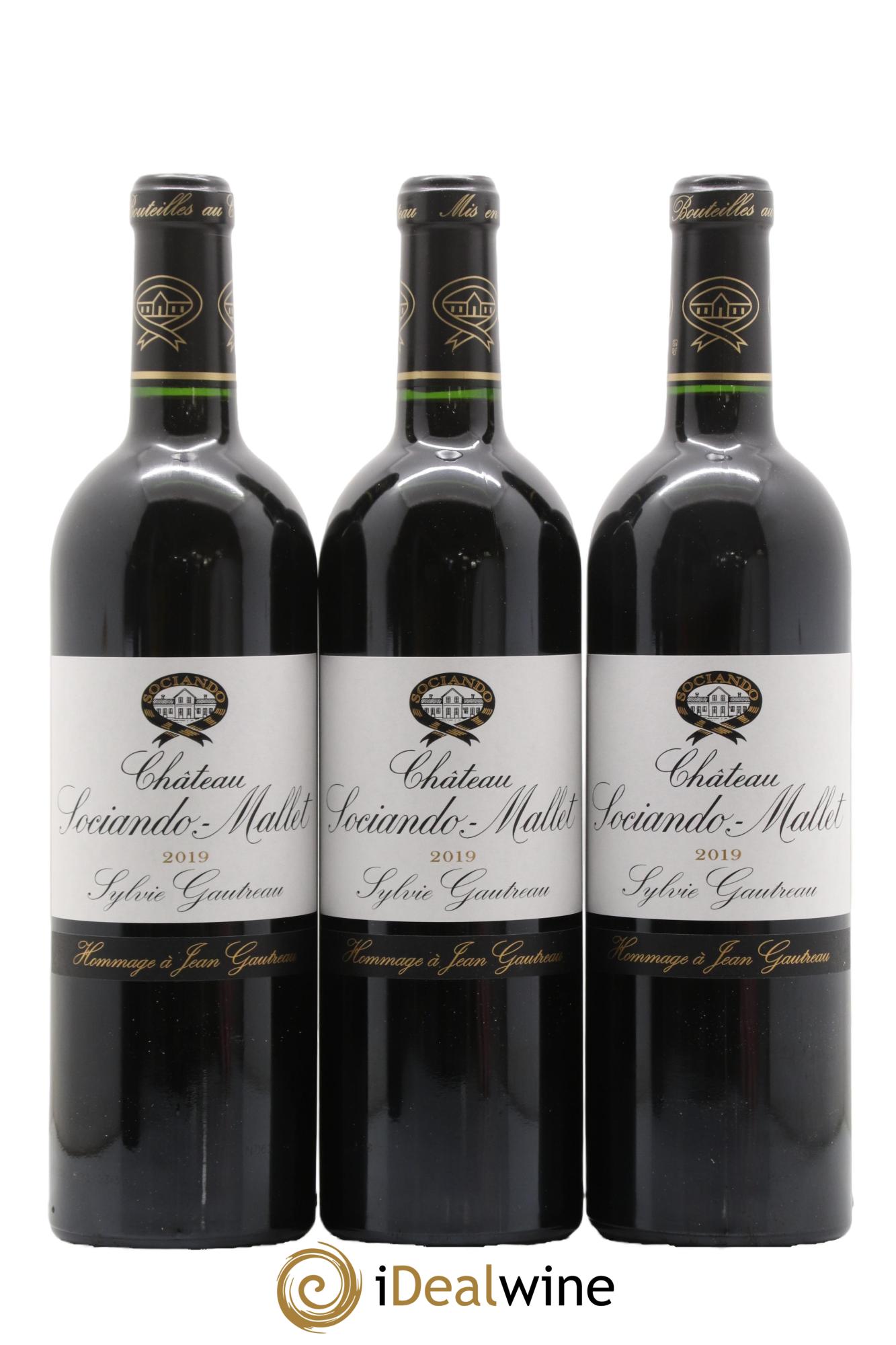 Château Sociando Mallet 2019 - Lot of 12 bottles - 3