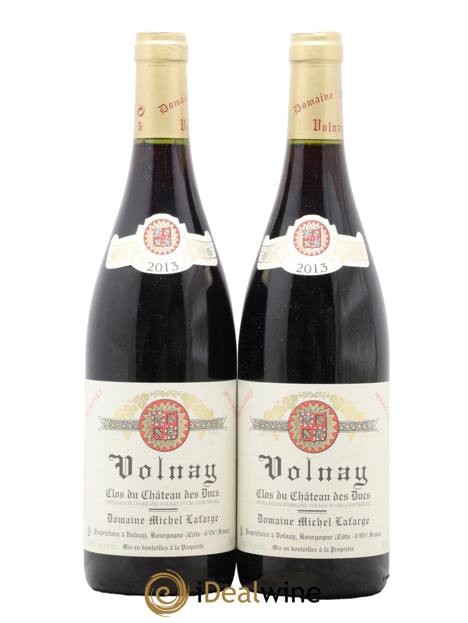 Volnay 1er Cru Clos du Château des Ducs Lafarge (Domaine) 2013 - Lot de 2 bouteilles - 0