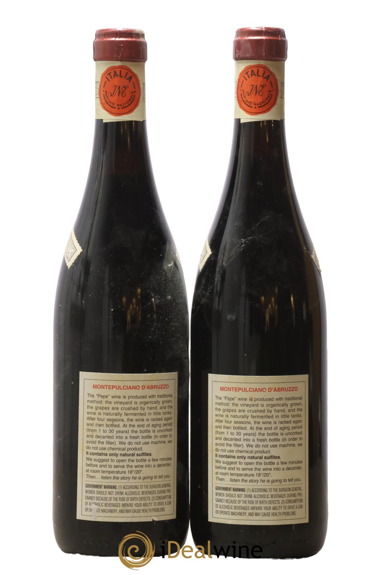 Montepulciano d'Abruzzo Torano Neuvo Emidio Pepe 1983 - Lot of 2 bottles - 1