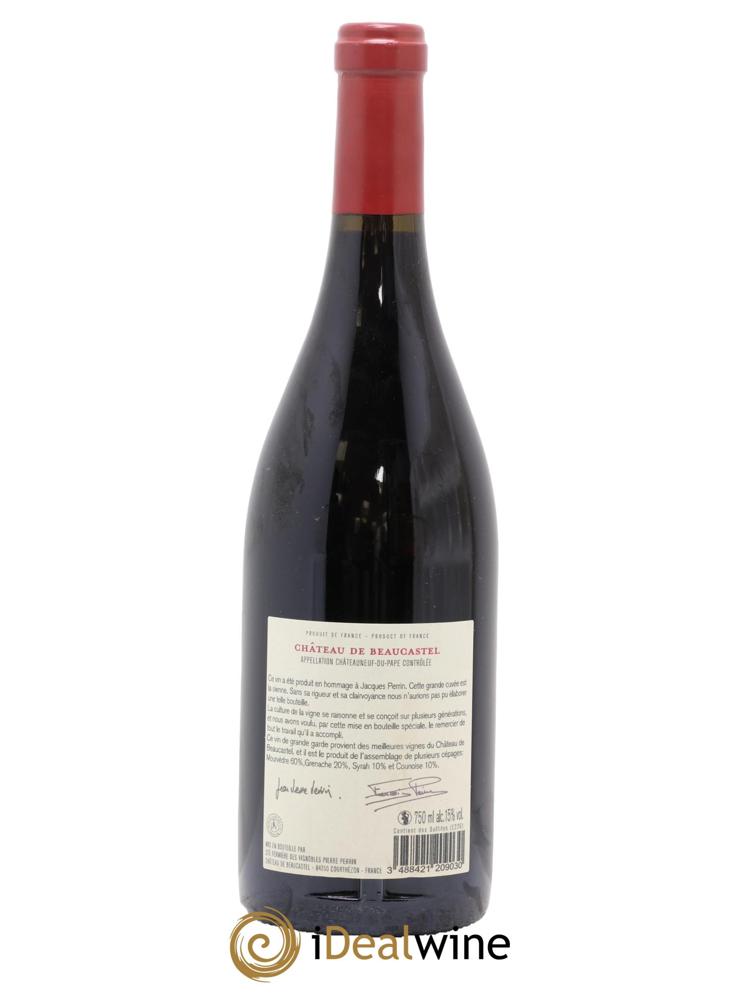 Châteauneuf-du-Pape Château de Beaucastel Hommage à Jacques Perrin Famille Perrin 2009 - Lot of 1 bottle - 1