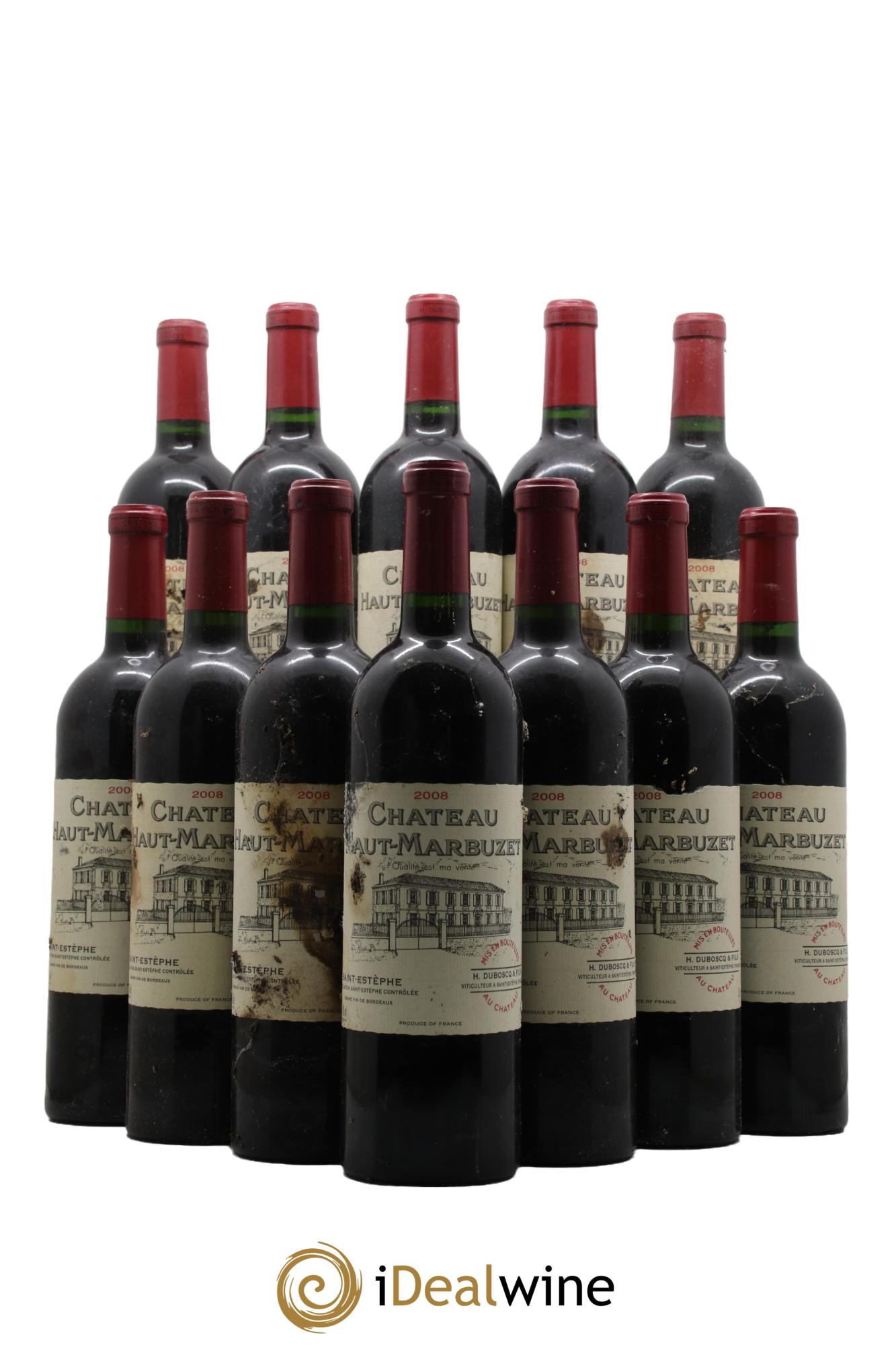 Château Haut Marbuzet 2008 - Lot de 12 bouteilles - 0