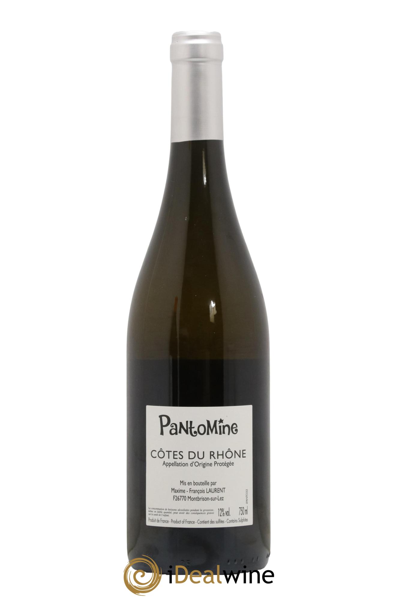 Côtes-du-Rhône Pantomine Maxime et Francois Laurent 2022 - Lot de 1 bouteille - 1