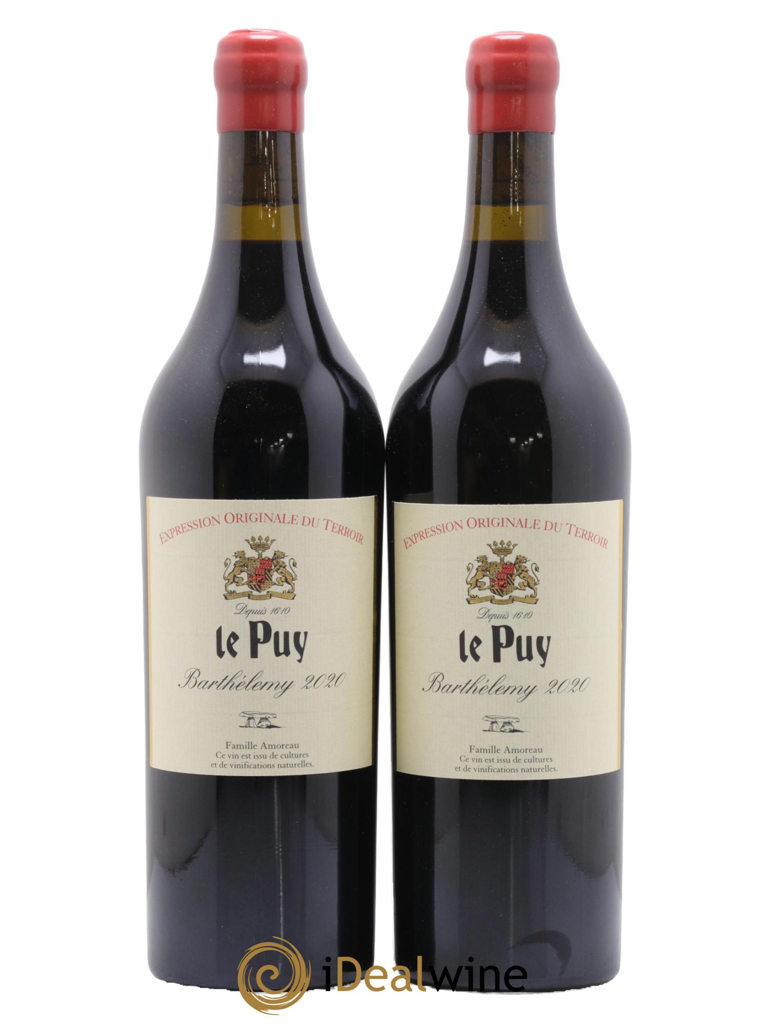 Le Puy - Cuvée Barthélemy 2020 - Lot of 2 bottles - 0