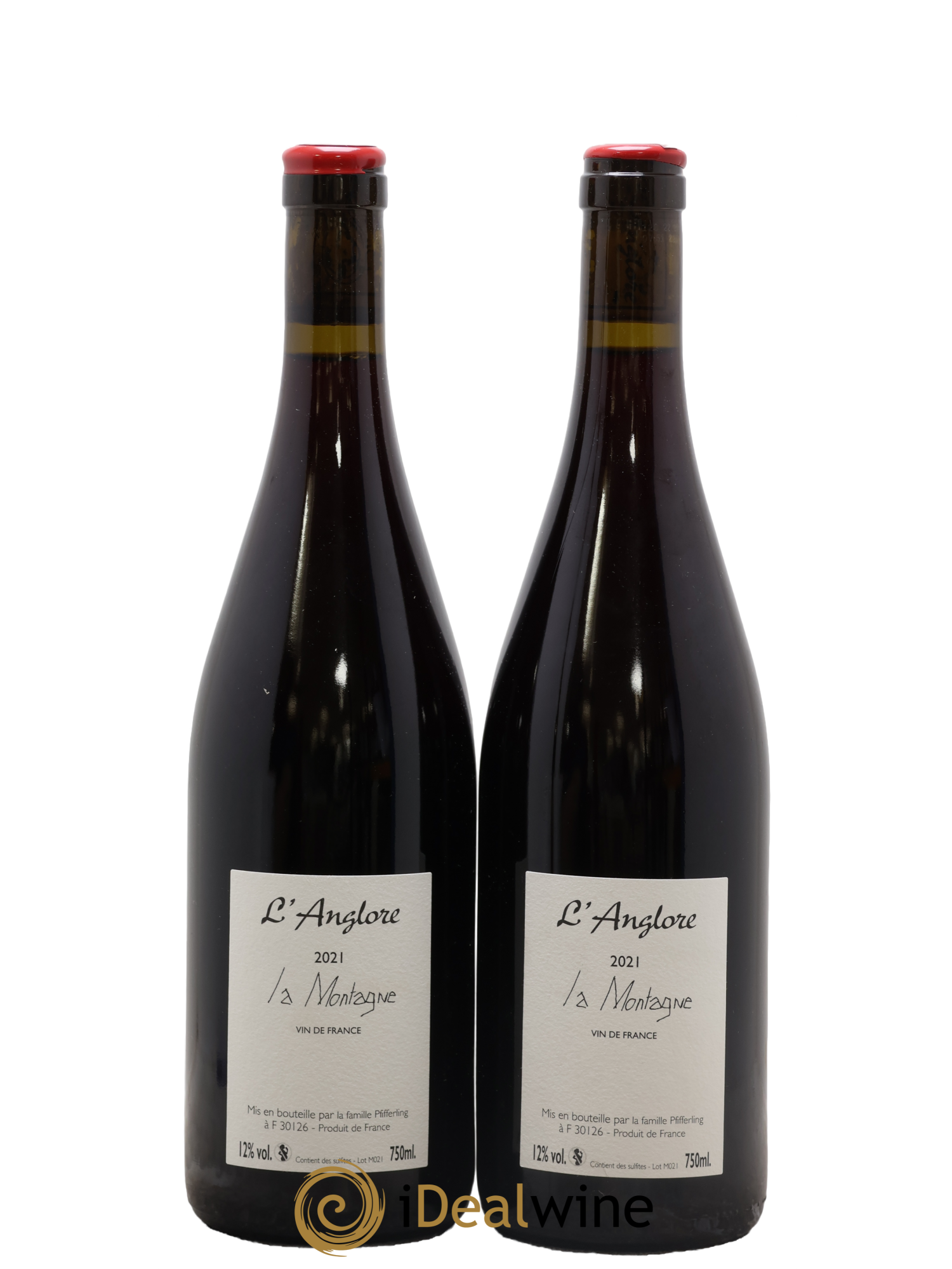 Vin de France La Montagne L'Anglore 2021 - Lot de 2 bouteilles - 1