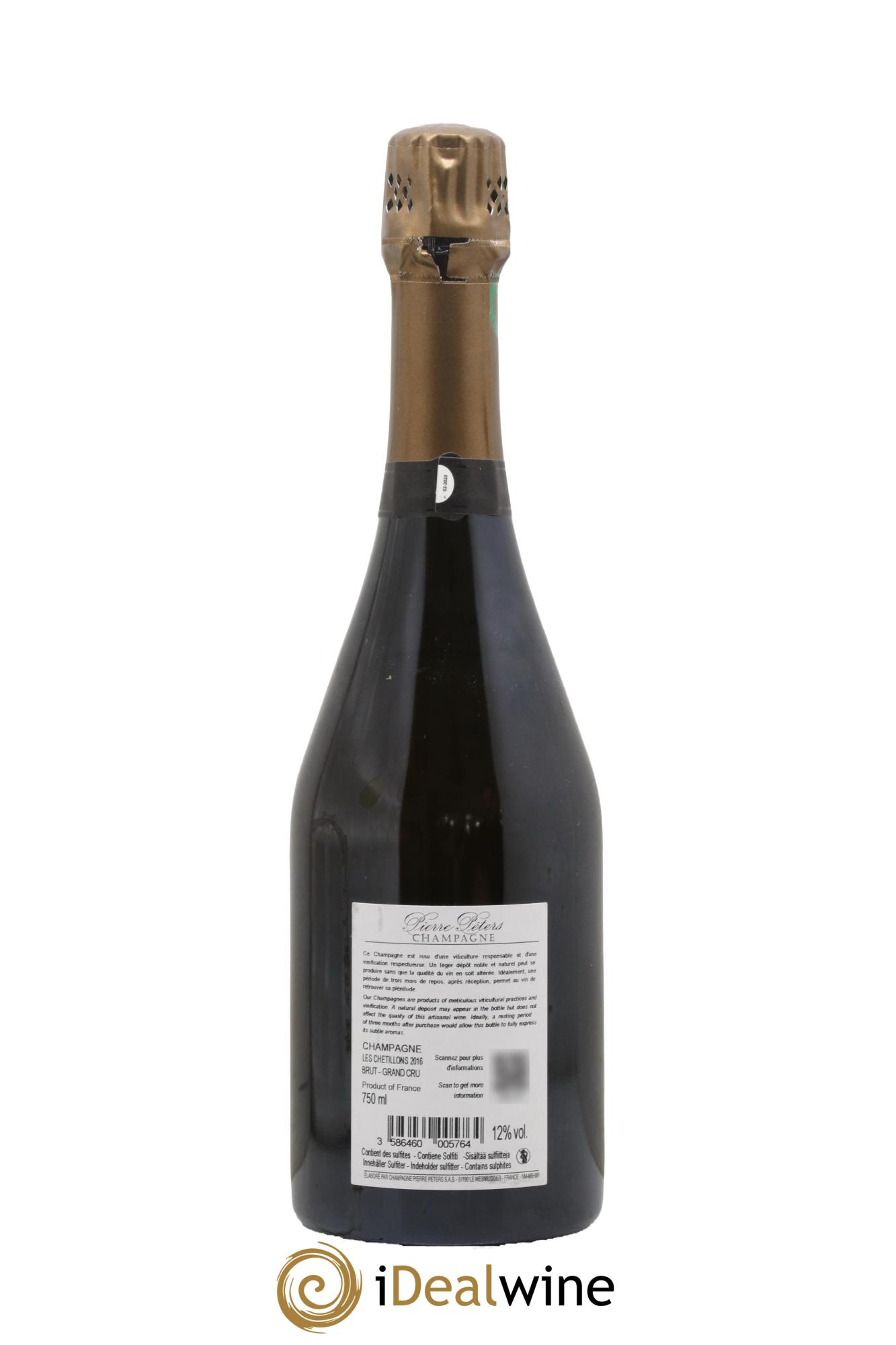 Cuvée Spéciale les Chétillons Blanc de Blancs Brut Pierre Péters 2016 - Lot de 1 bouteille - 1