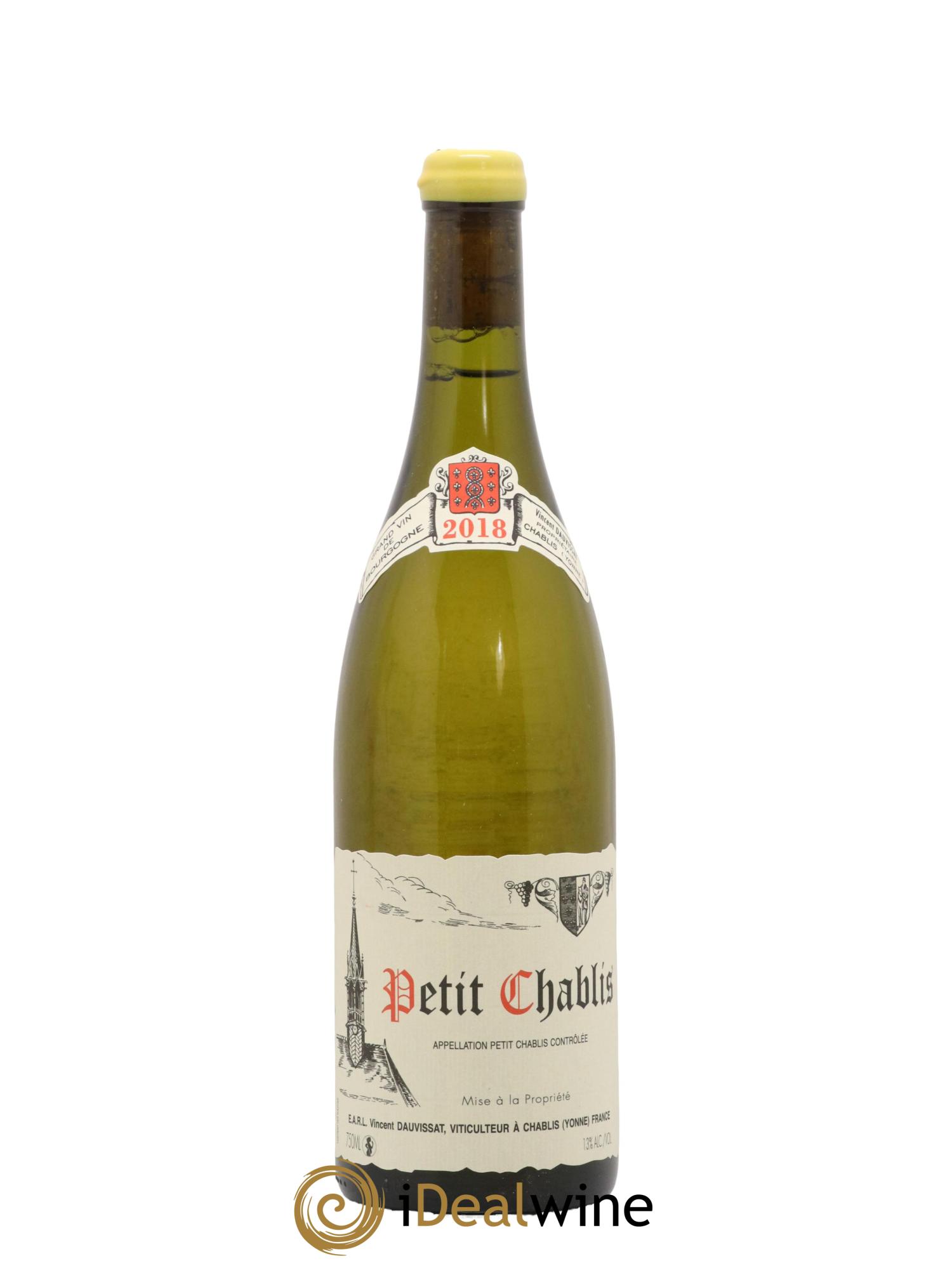 Petit Chablis Vincent Dauvissat (Domaine) 2018 - Lot de 1 bouteille - 0