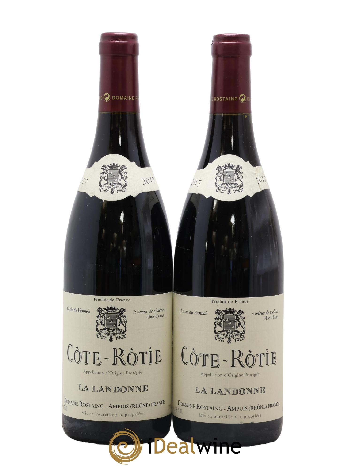 Côte-Rôtie La Landonne René Rostaing 2017 - Lot of 2 bottles - 0
