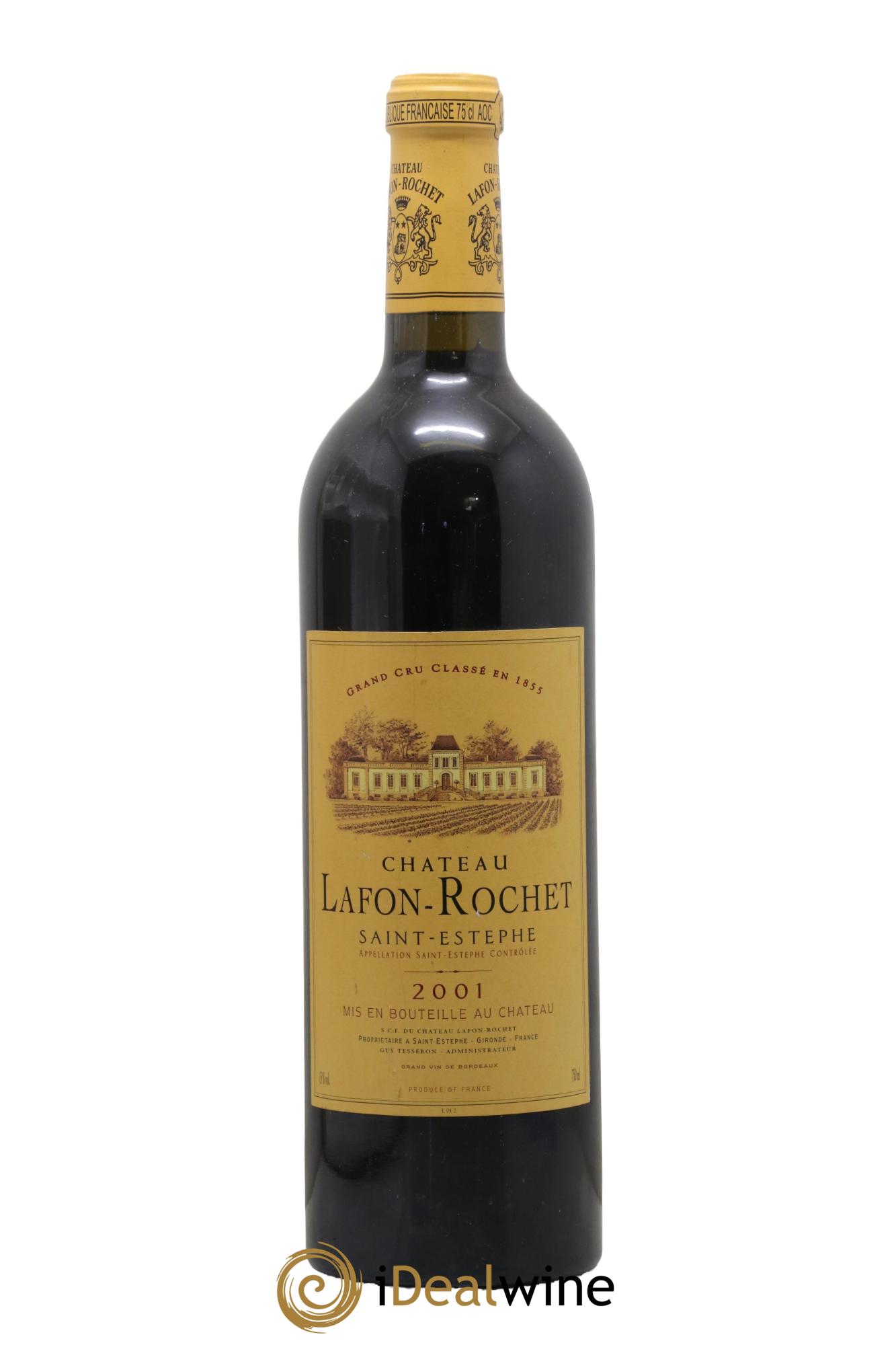 Château Lafon Rochet 4ème Grand Cru Classé Saint-Estephe 2001 - Posten von 1 Flasche - 0