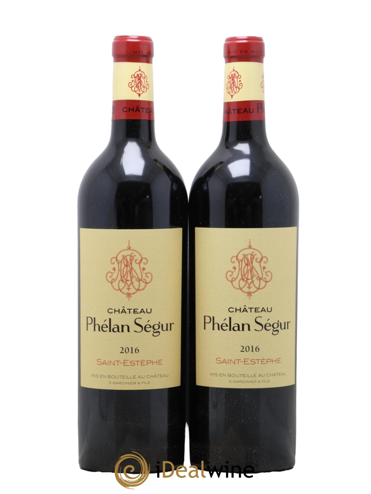 Château Phélan Ségur 2016 - Lotto di 2 bottiglie - 0