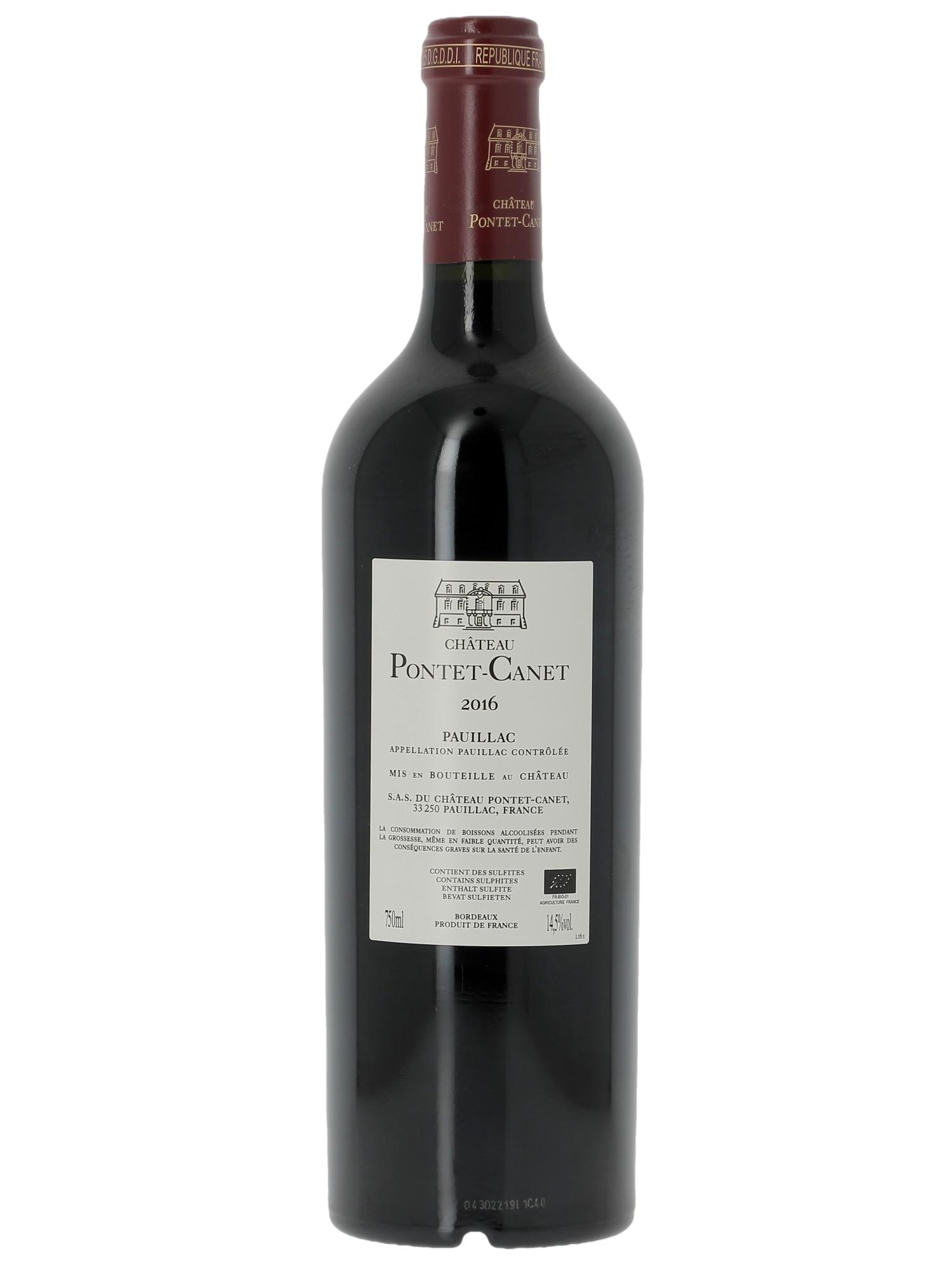Château Pontet Canet 5ème Grand Cru Classé (Cassetta in legno a partire da 6 bt) 2016 - Lotto di 1 bottiglia - 1