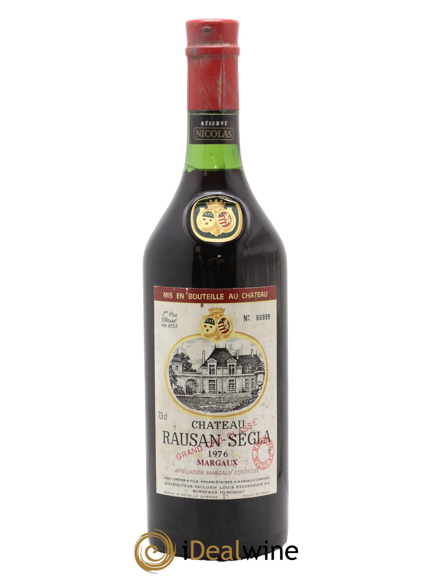 Château Rauzan Ségla Grand Cru Classé 1976 - Posten von 1 Flasche - 0