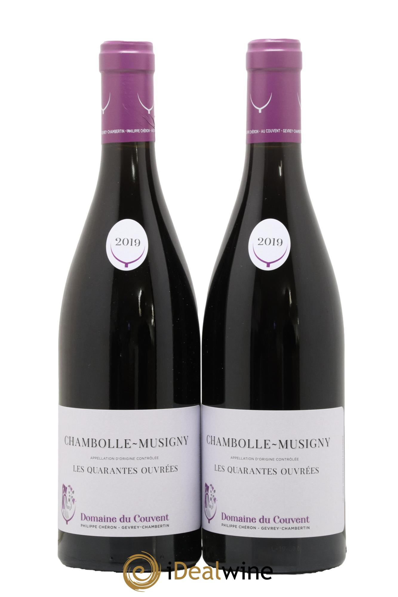 Chambolle-Musigny Les Quarantes Ouvrées Domaine du Couvent 2019 - Lot de 2 bouteilles - 0