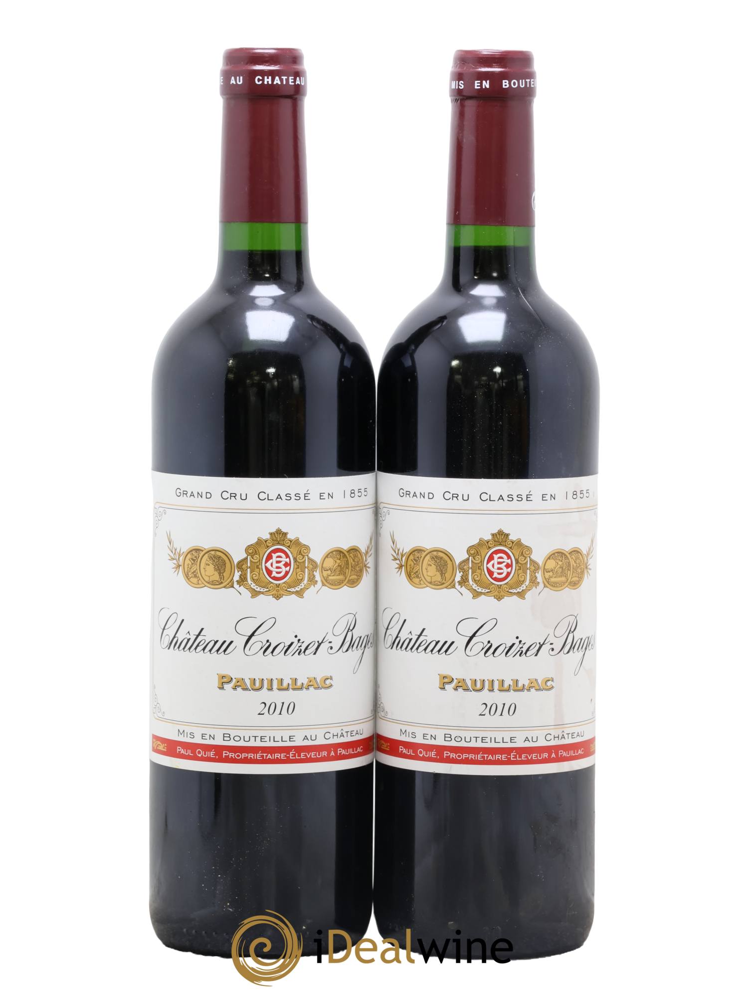 Château Croizet Bages 5ème Grand Cru Classé 2010 - Lot de 2 bouteilles - 0