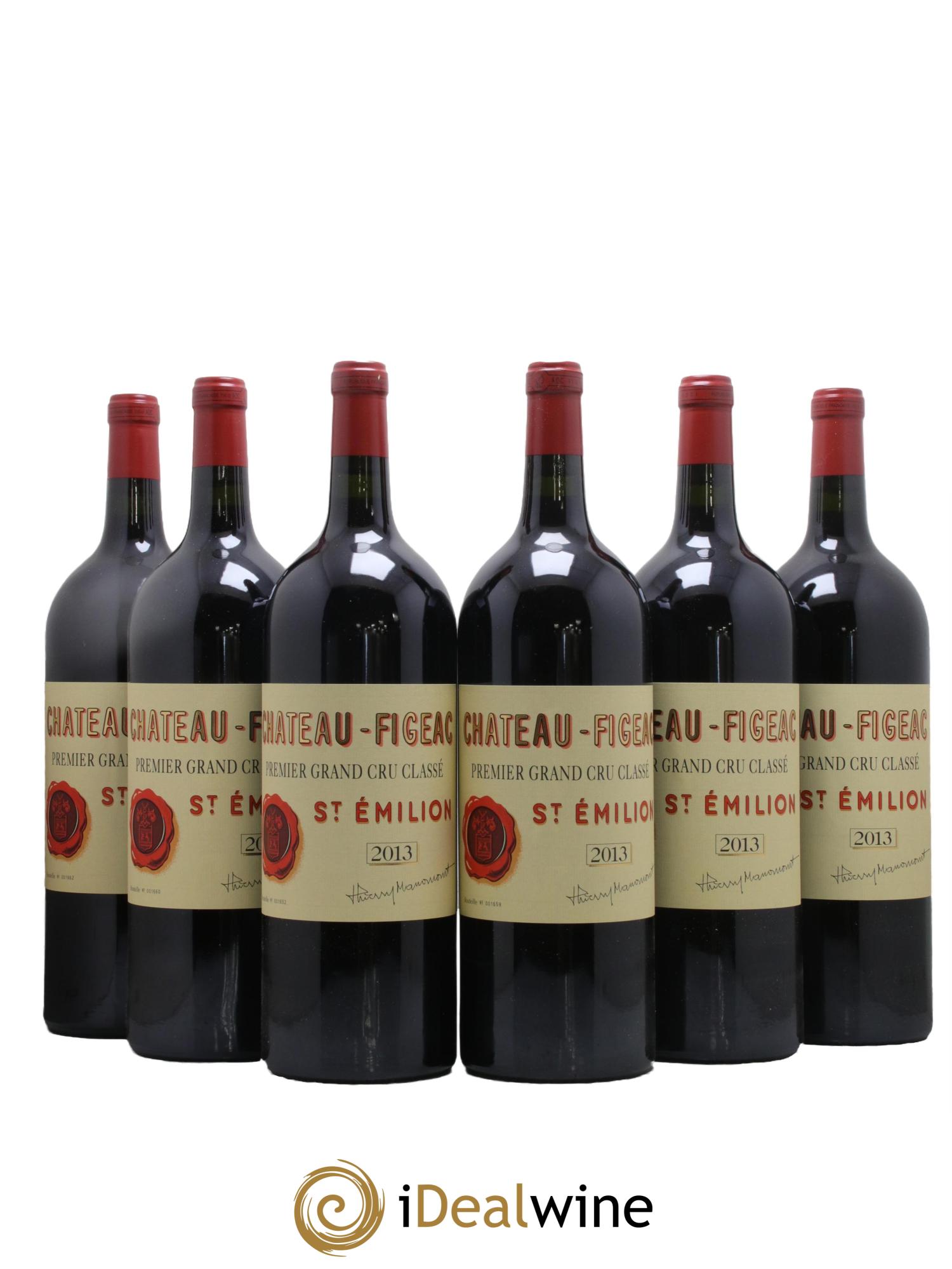 Château Figeac 1er Grand Cru Classé A 2013 - Lot de 6 magnums - 0