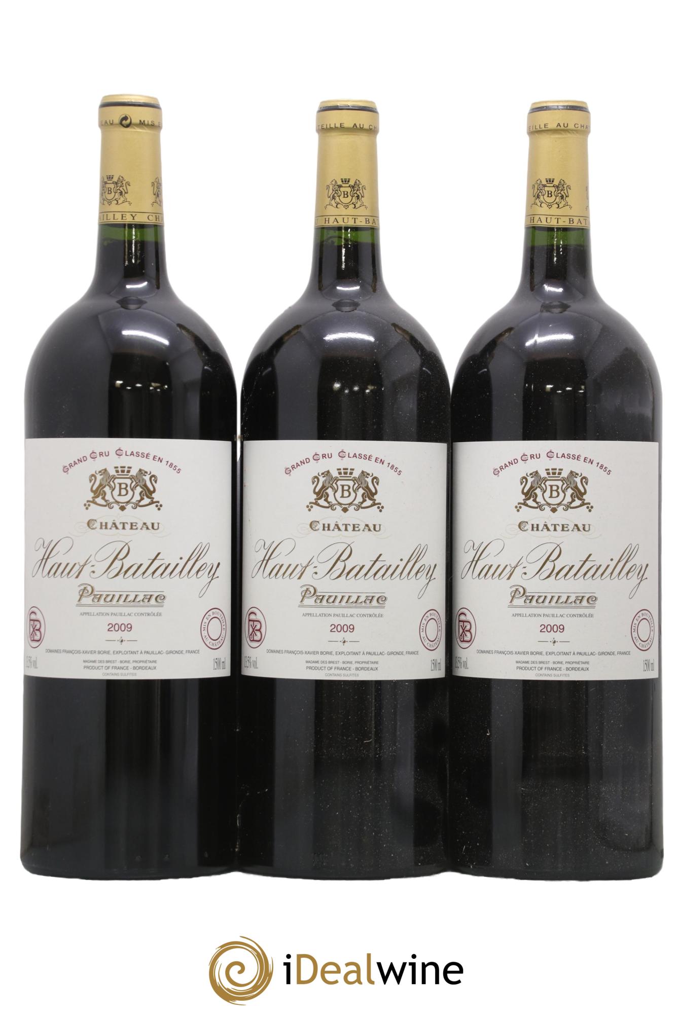 Château Haut Batailley 5ème Grand Cru Classé 2009 - Lot de 3 magnums - 0