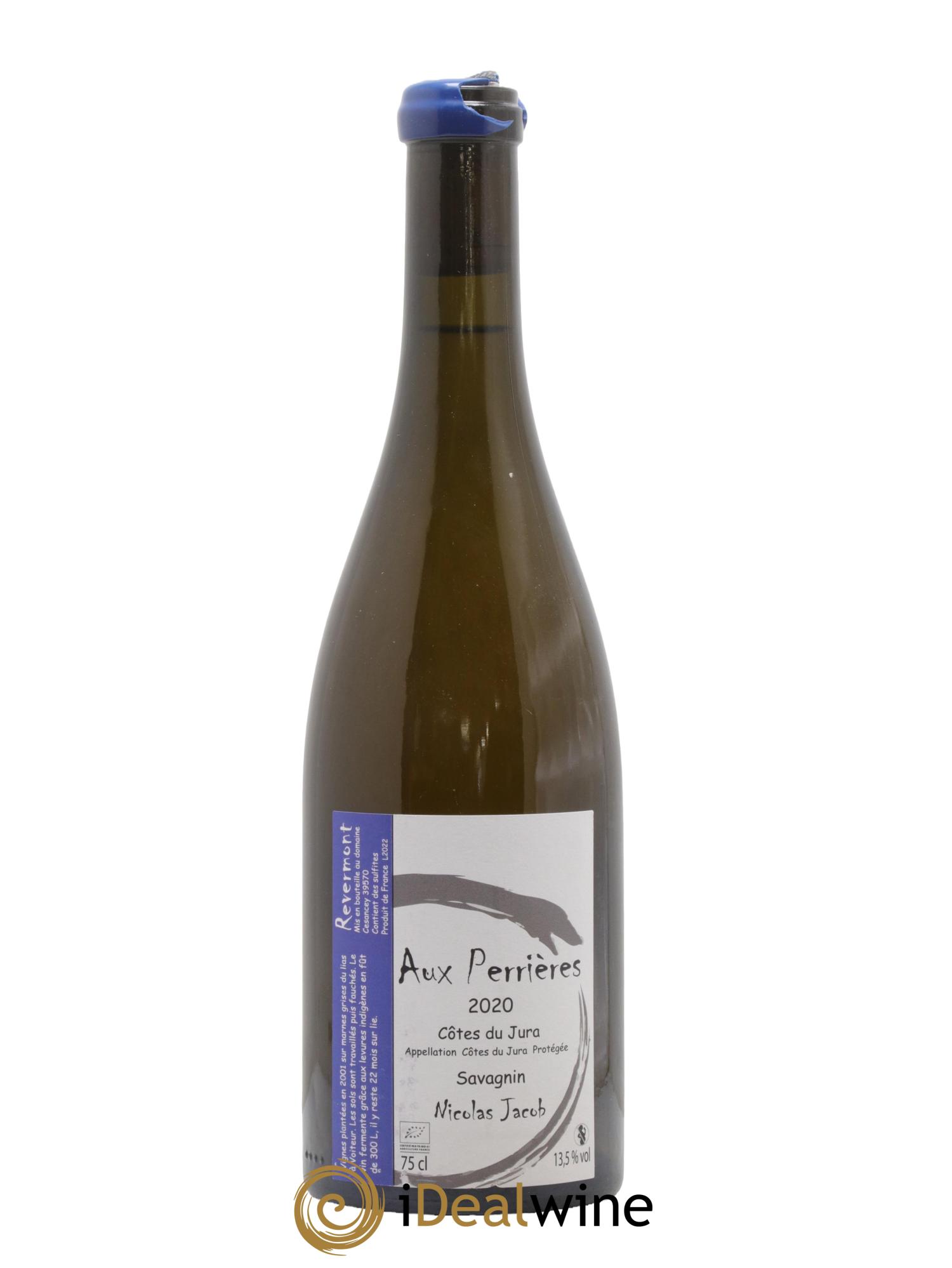Côtes du Jura Savagnin Aux Perrières Nicolas Jacob 2020 - Lot de 1 bouteille - 0