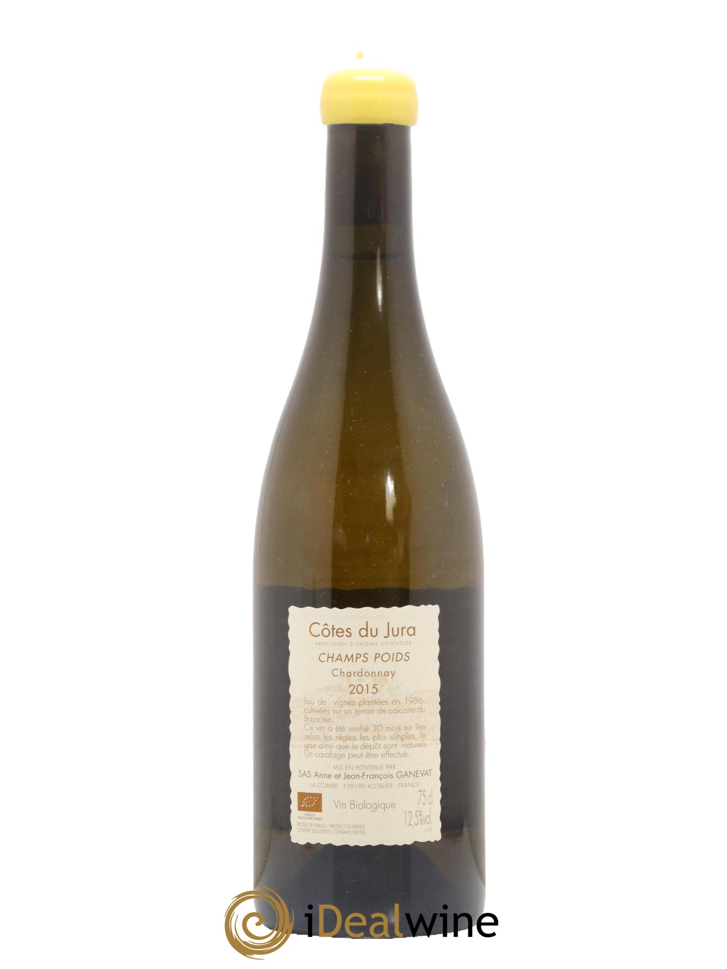Côtes du Jura Champs Poids Anne et Jean François Ganevat 2015 - Lot de 1 bouteille - 1