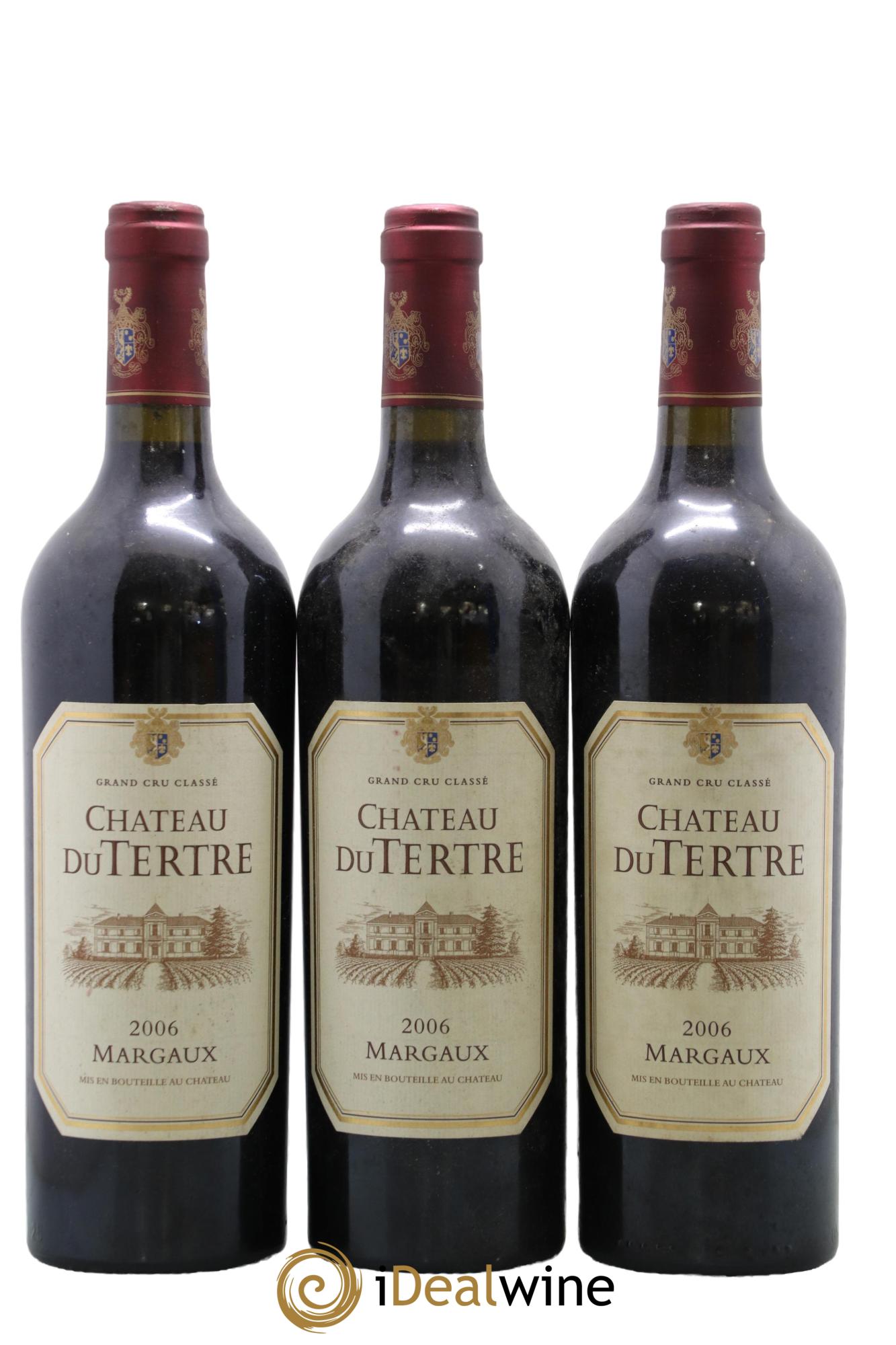 Château du Tertre 5ème Grand Cru Classé 2006 - Lot de 3 bouteilles - 0